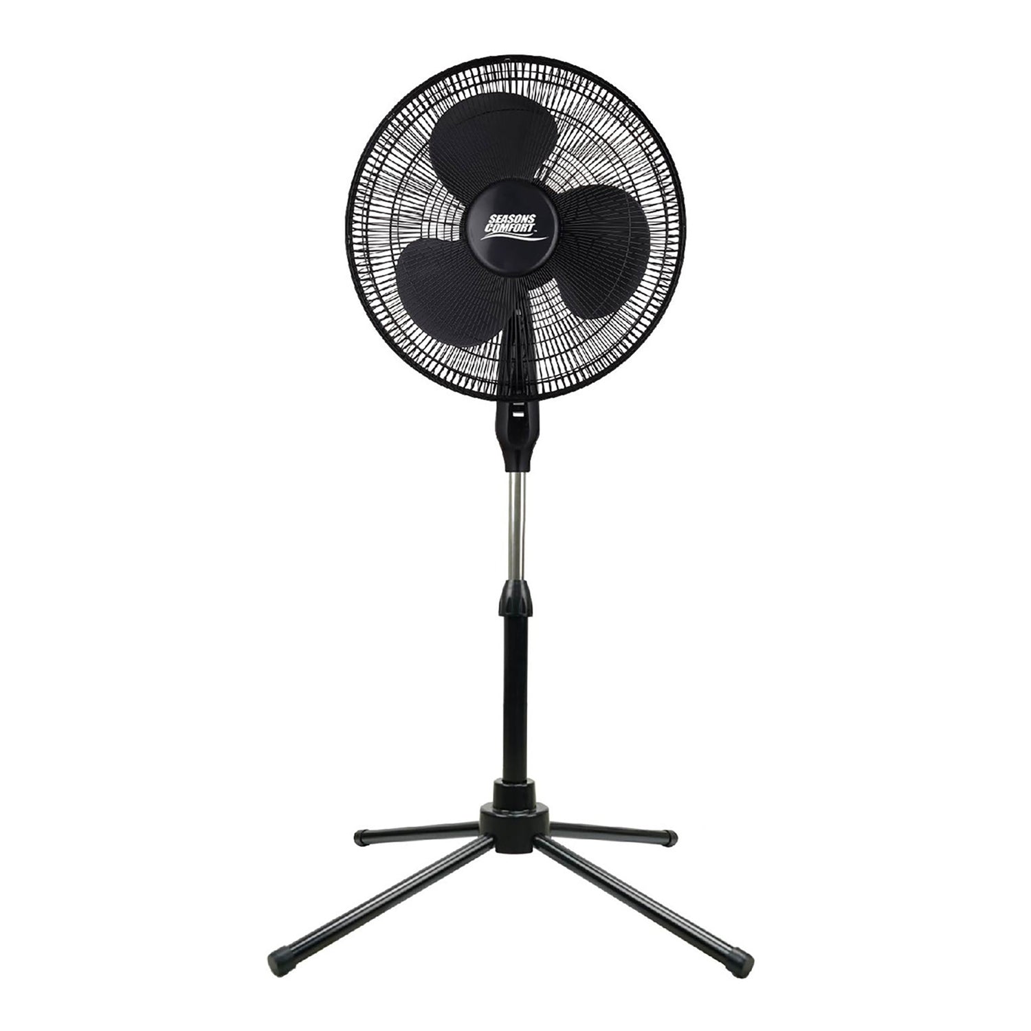 Seasons Comfort 18-In. 3-Speed Oscillating Fan with Pedestal Base, FPD18B, Black