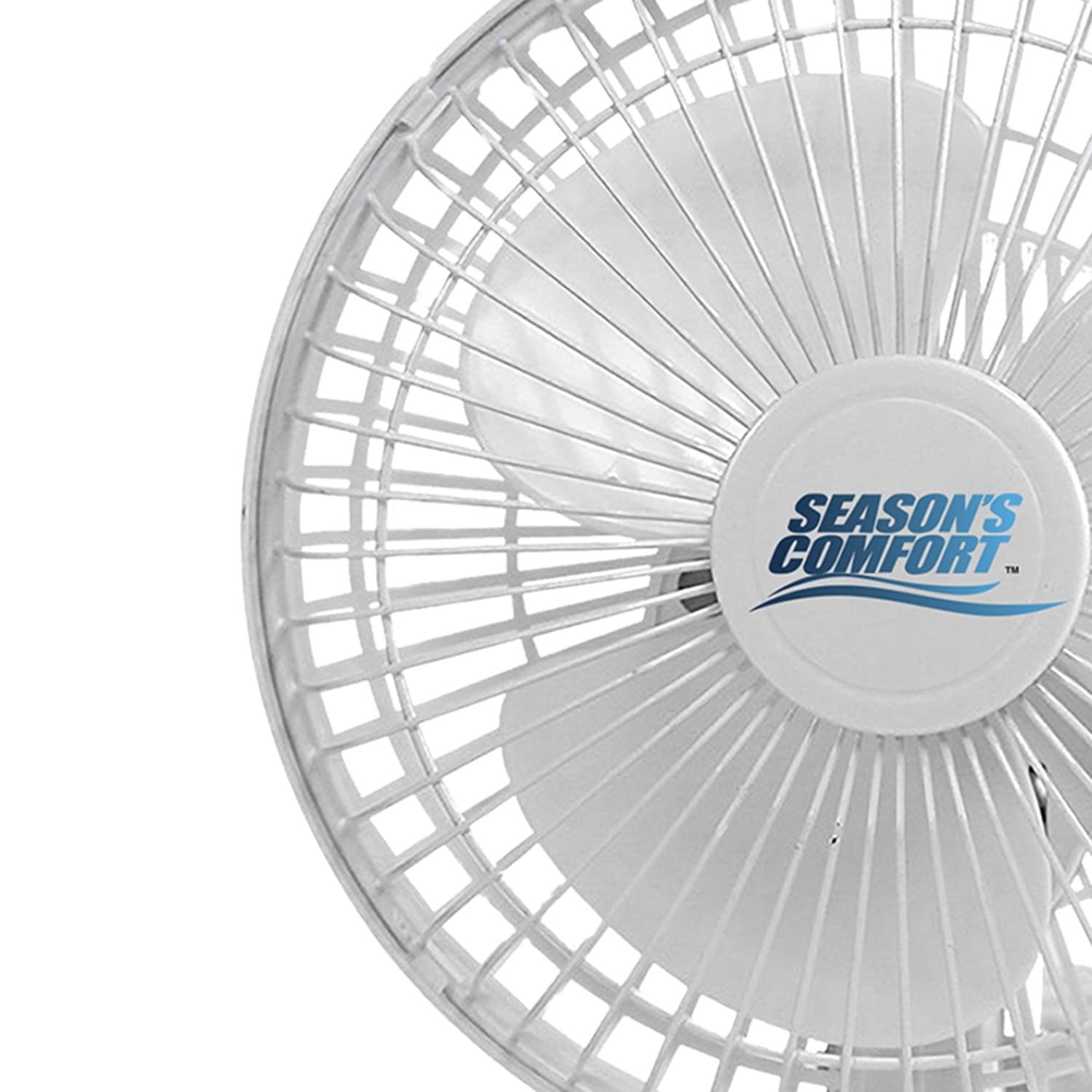 Seasons Comfort 6-In. 2-in-1 Tabletop and Clip-on Portable Fan, FTC6, White