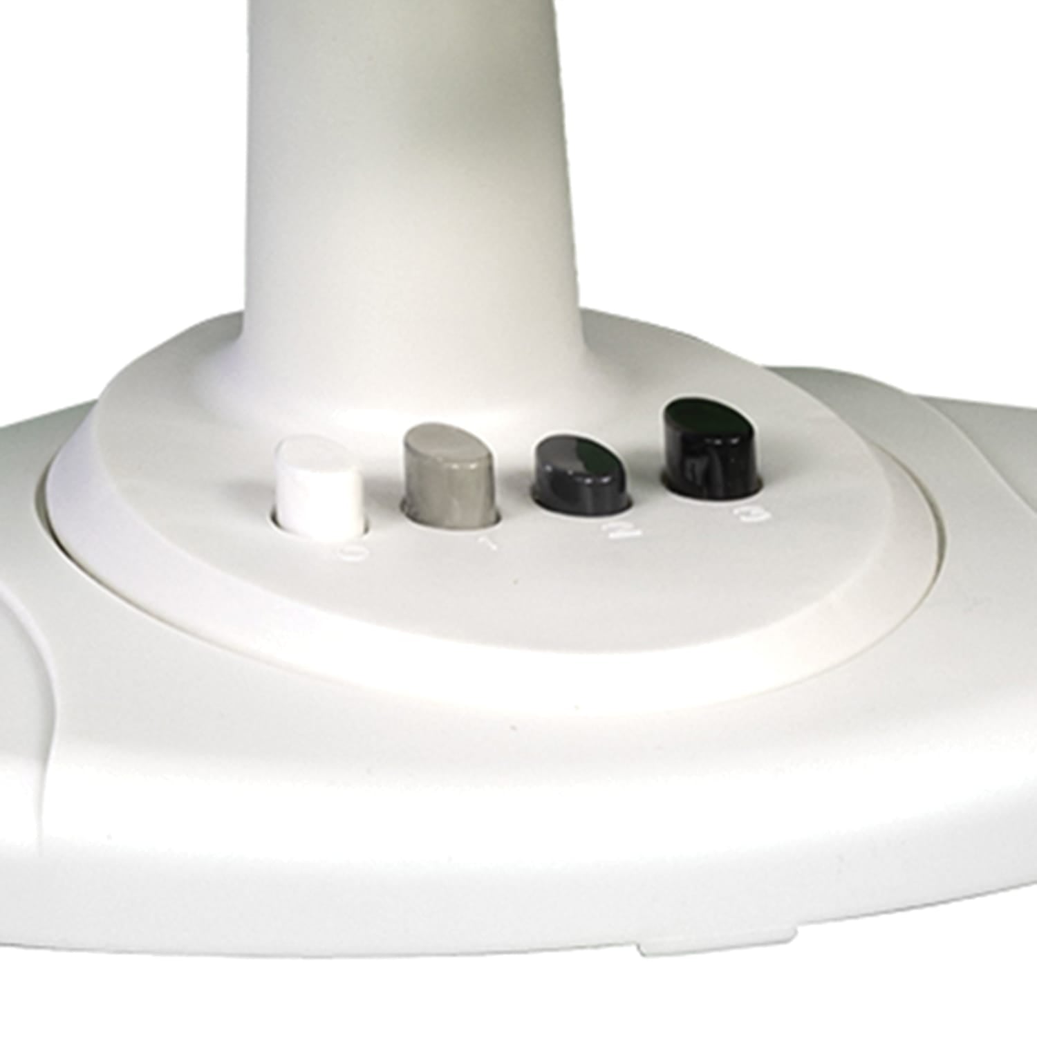 Seasons Comfort 12-In. 3-Speed Oscillating Table Fan, FTT12, White