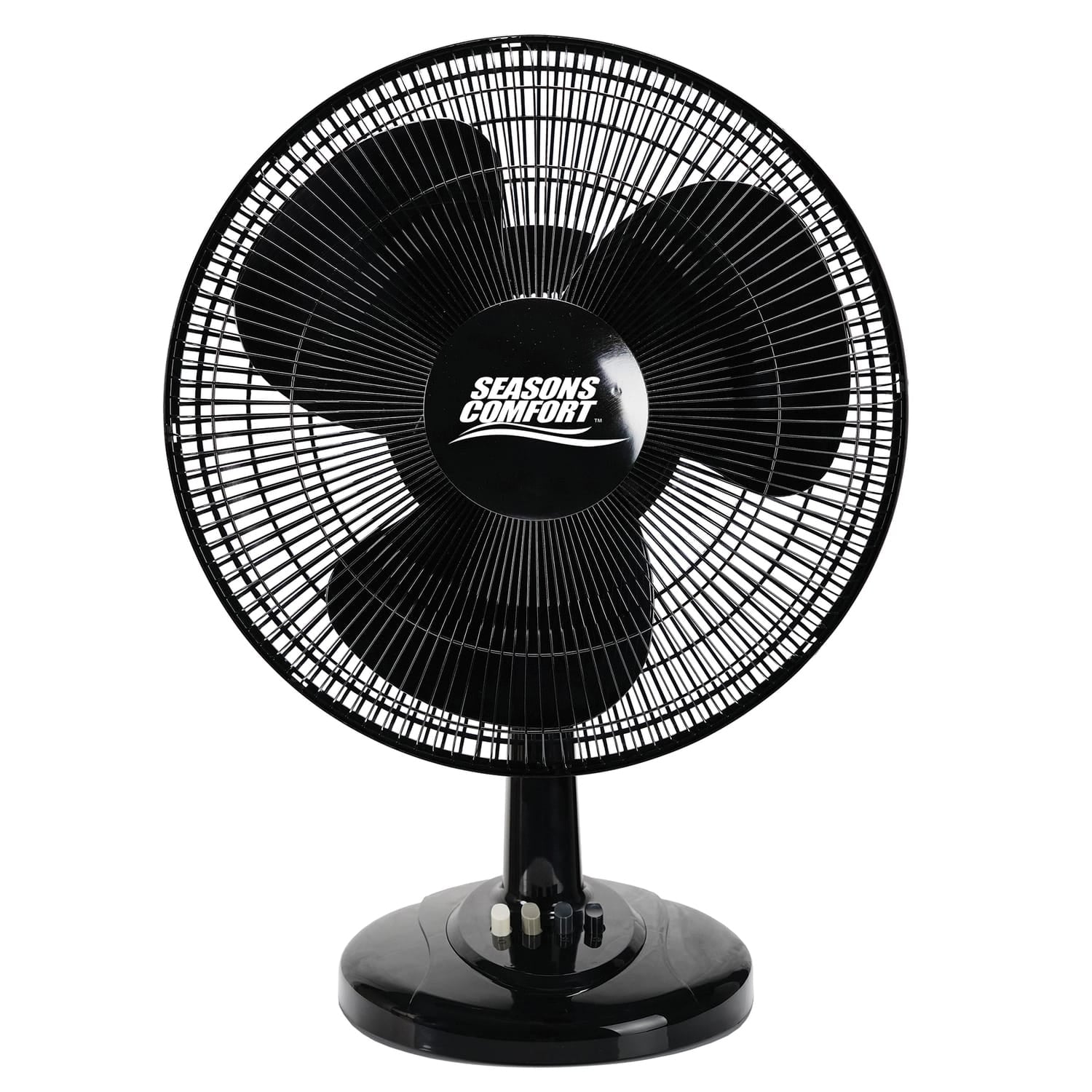 Seasons Comfort 16-In. 3-Speed Oscillating Table Fan, FTT16, Black