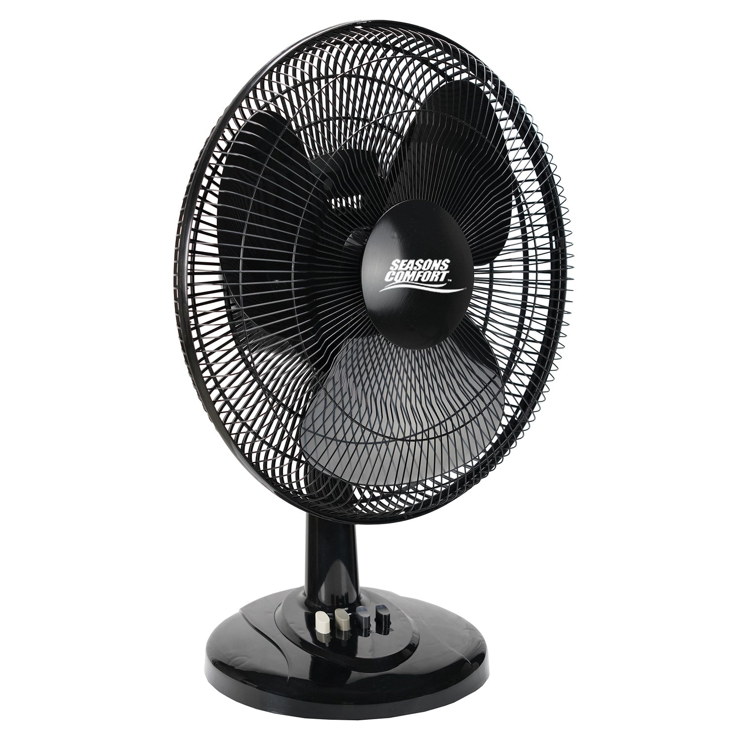 Seasons Comfort 16-In. 3-Speed Oscillating Table Fan, FTT16, Black