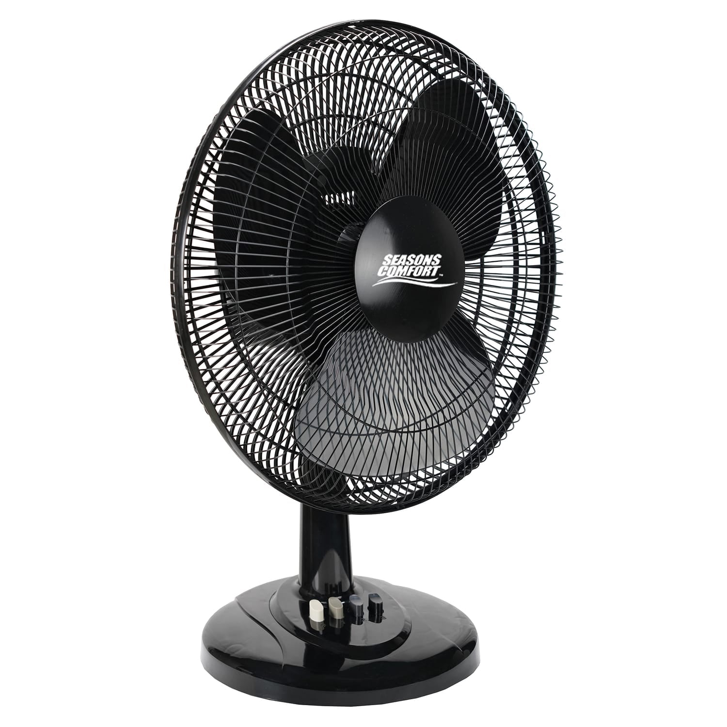 Seasons Comfort 16-In. 3-Speed Oscillating Table Fan, FTT16, Black