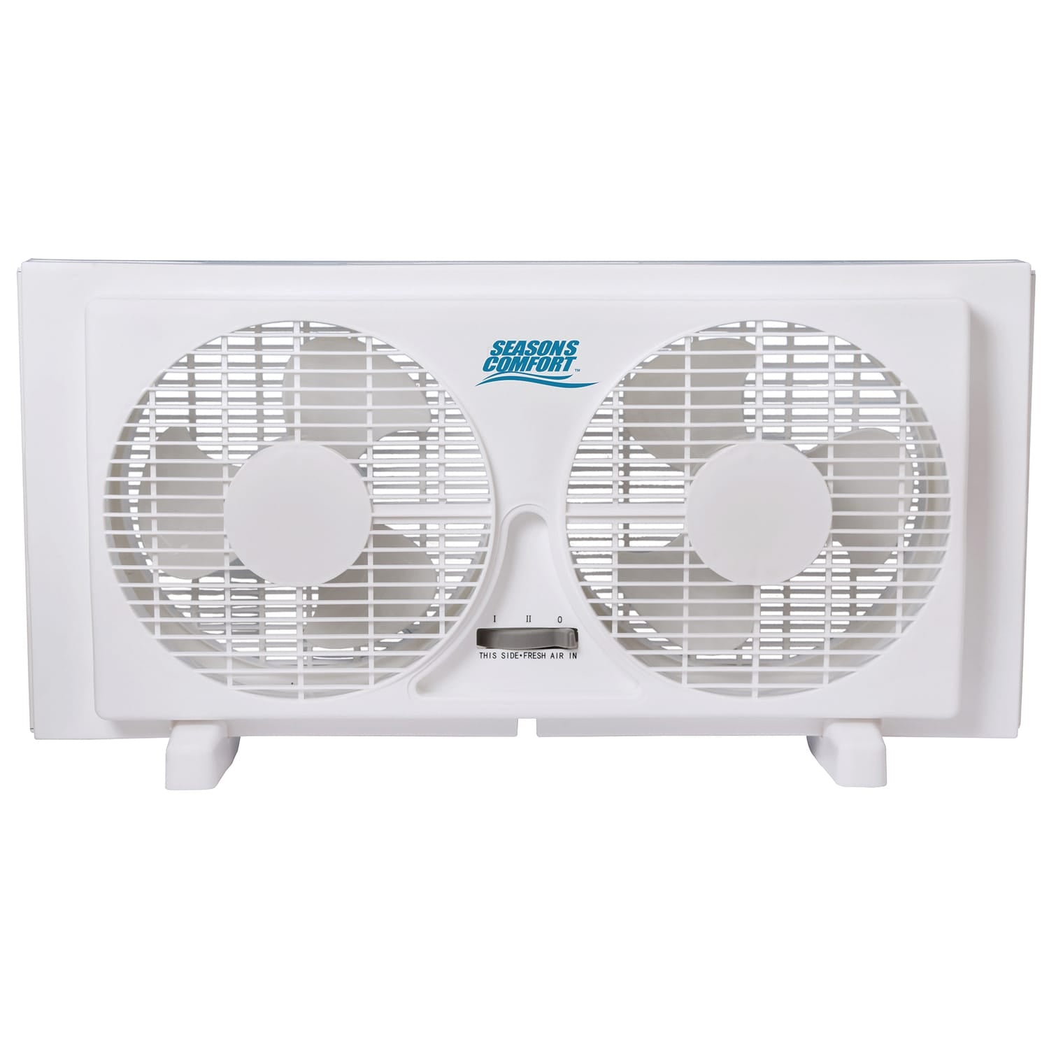 Seasons Comfort 9-In. 2-Speed Reversible Twin Window Fan, FWT9, White