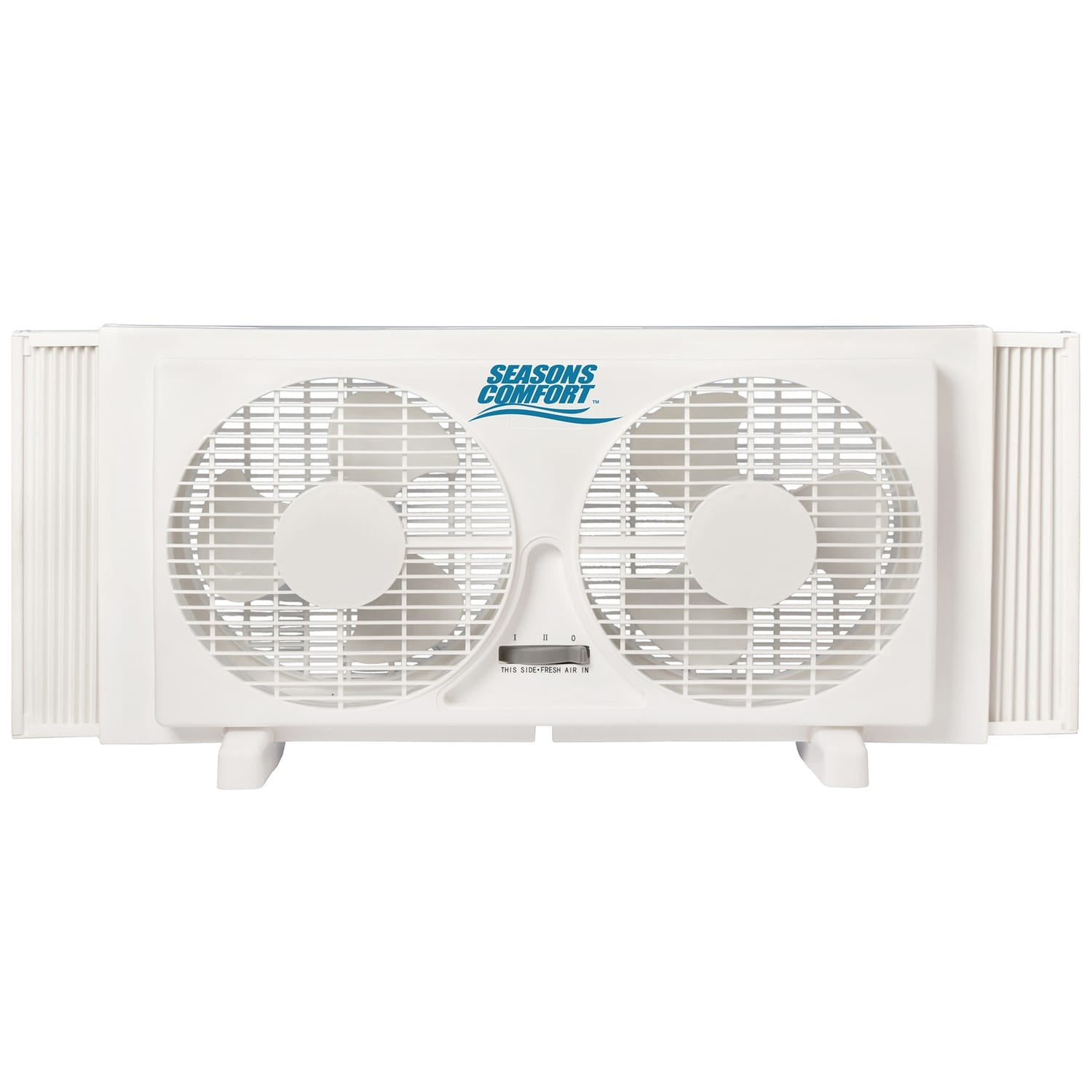 Seasons Comfort 9-In. 2-Speed Reversible Twin Window Fan, FWT9, White