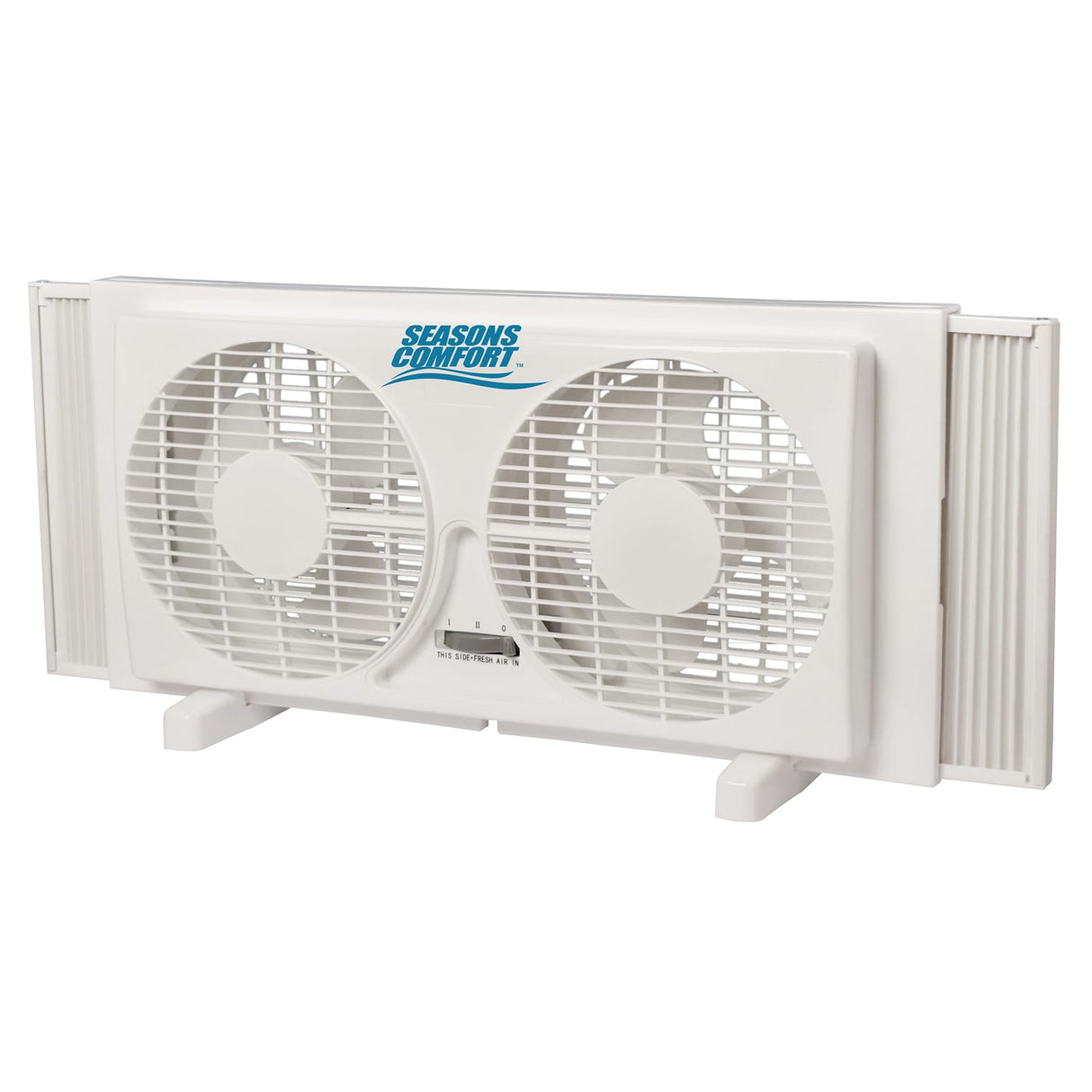 Seasons Comfort 9-In. 2-Speed Reversible Twin Window Fan, FWT9, White