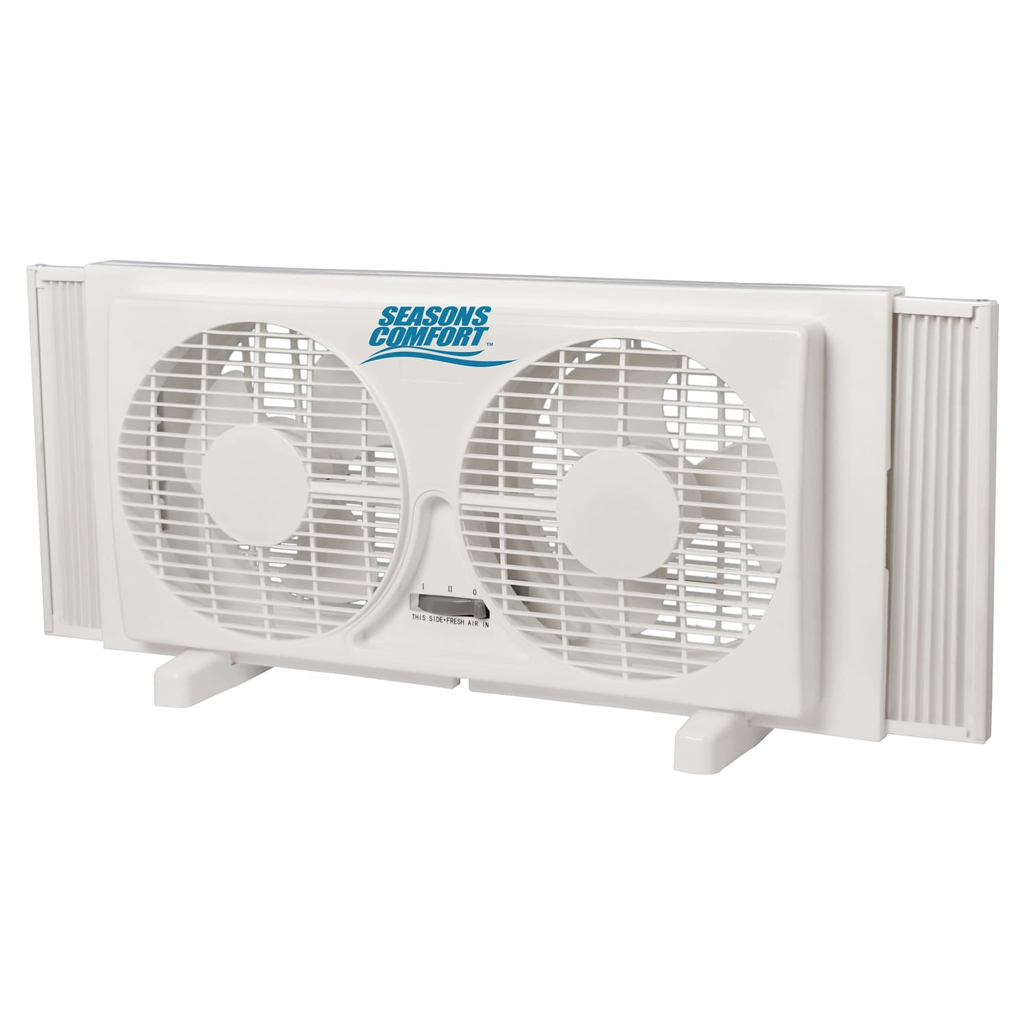 Seasons Comfort 9-In. 2-Speed Reversible Twin Window Fan, FWT9, White