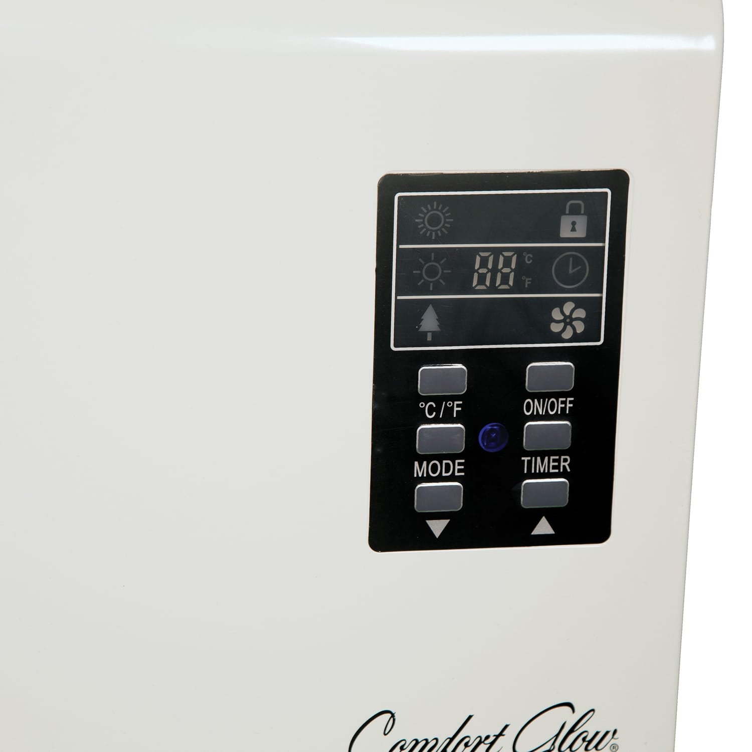 Comfort Glow QWH2100 1500-Watt-Max Infrared Quartz Wall-Mount Heater with Thermostat and Remote, White