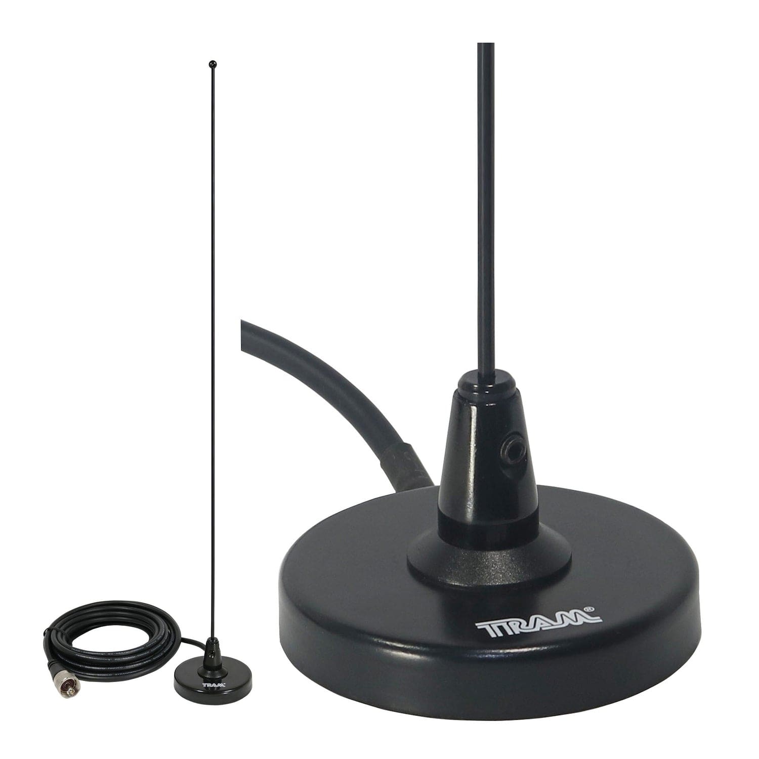 Tram 150 MHz to 155 MHz VHF Pre-Tuned Magnet Antenna, 19-1/4-In. Tall with 12-Ft. RG58 Cable and PL-259 Connector
