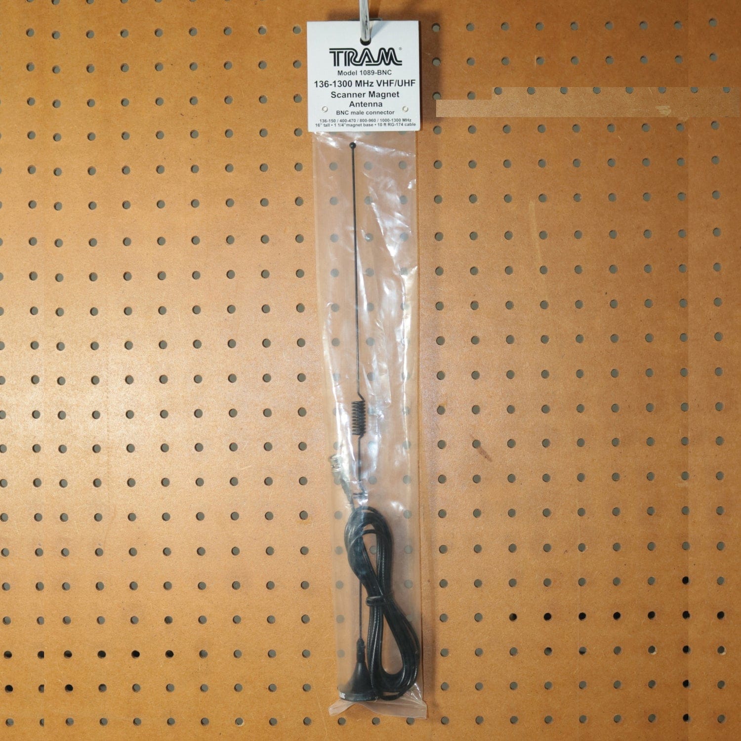 Tram Scanner Mini-Magnet Antenna VHF/UHF/800-MHz to 1300-MHz with SMA-Male Connector