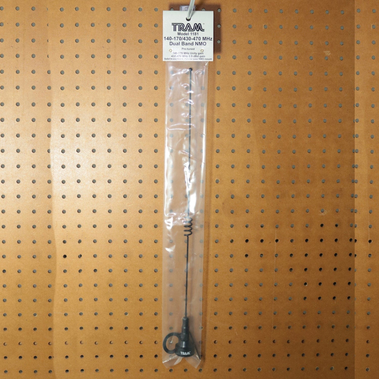 Tram Pretuned Dual-Band 140 MHz to 170 MHz VHF/430 MHz to 450 MHz UHF Amateur Radio Antenna with NMO Mounting