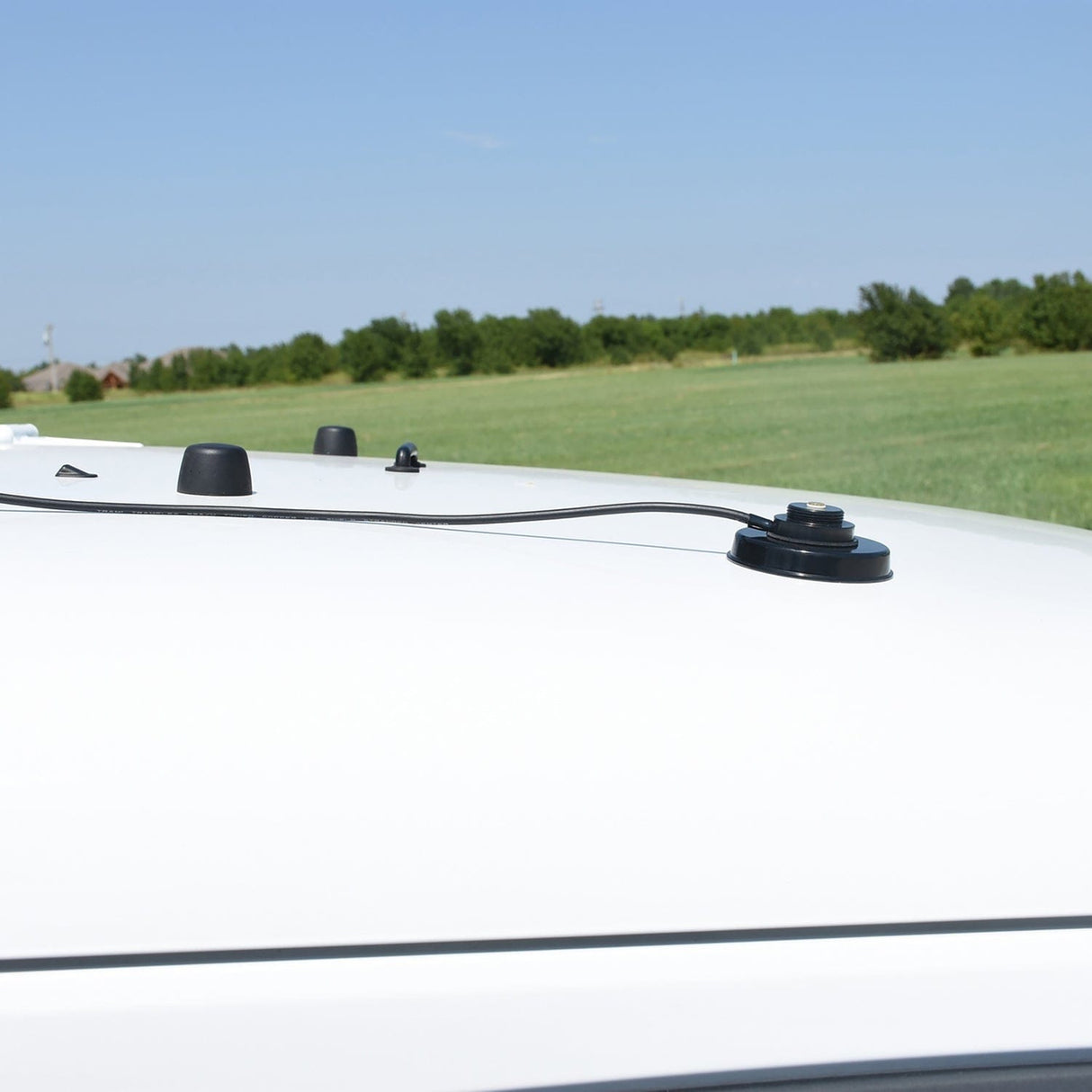 Tram 3-1/4-Inch Black Zinc NMO Magnet Mount with RG58 Coaxial Cable and UHF PL-259 Connector