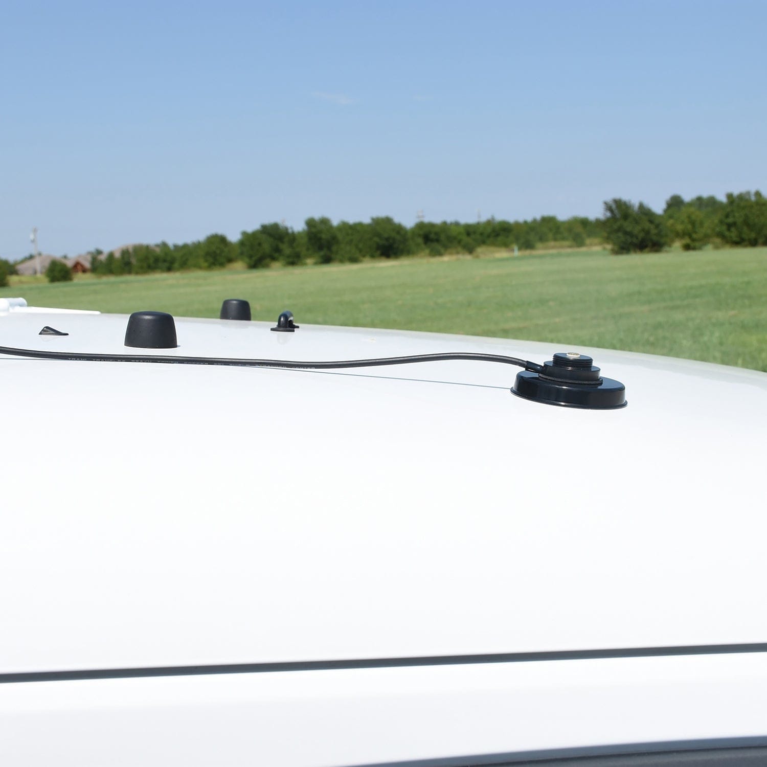 Tram 3-1/4-Inch Black Zinc NMO Magnet Mount with RG58 Coaxial Cable and UHF PL-259 Connector