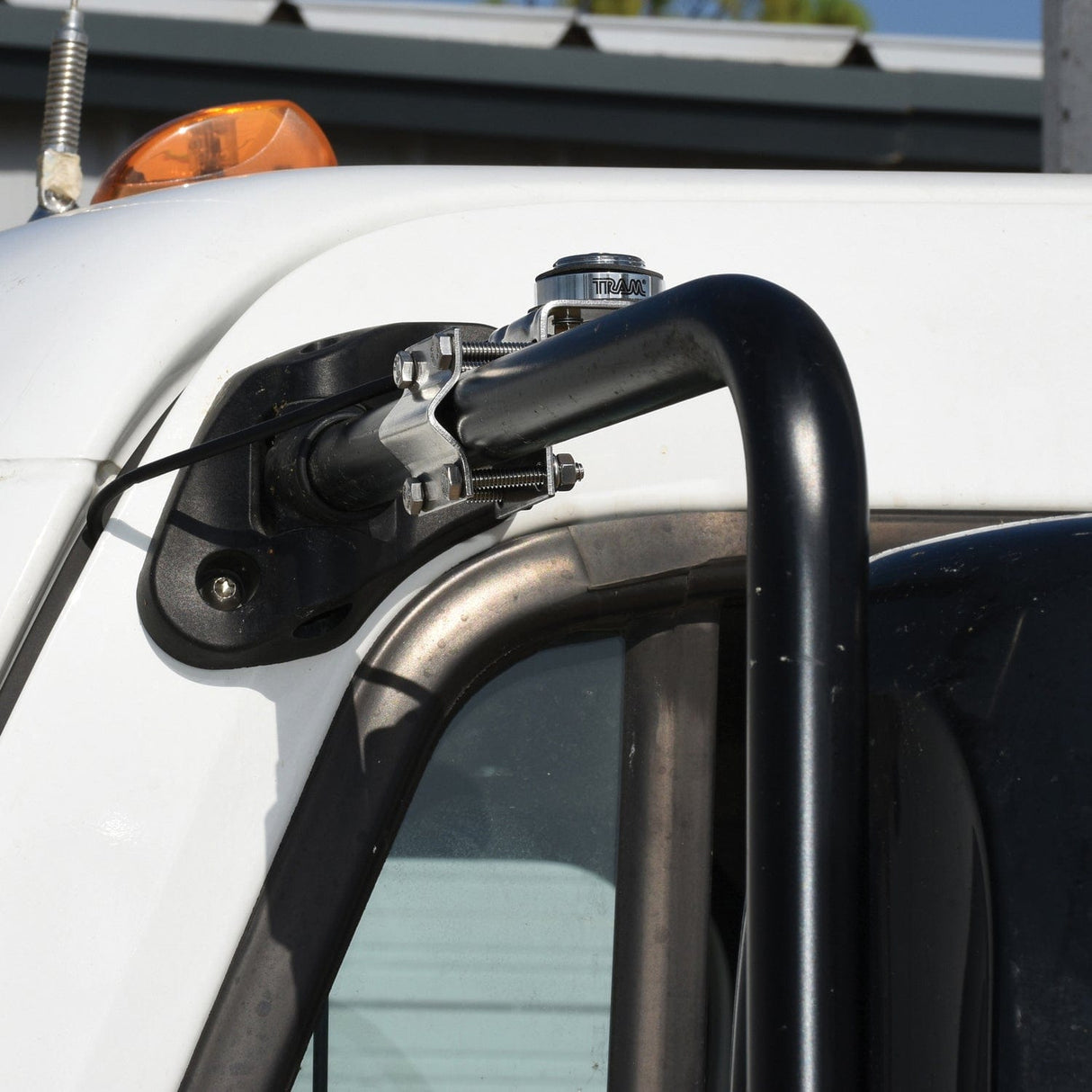 Tram Stainless Steel NMO Mirror Mount Single Groove with 17-Ft. Coaxial Cable and PL-259 Connector