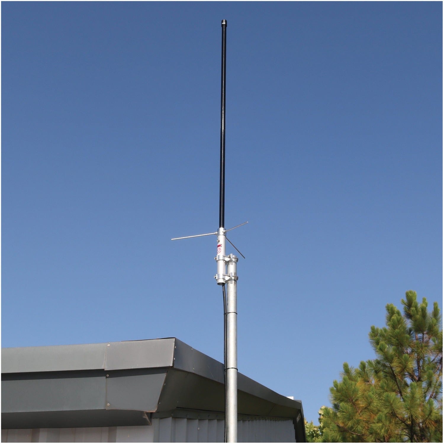 Tram Pre-Tuned 144MHz–148MHz VHF/430MHz–460MHz UHF Amateur Dual-Band Base Antenna, Black Fiberglass