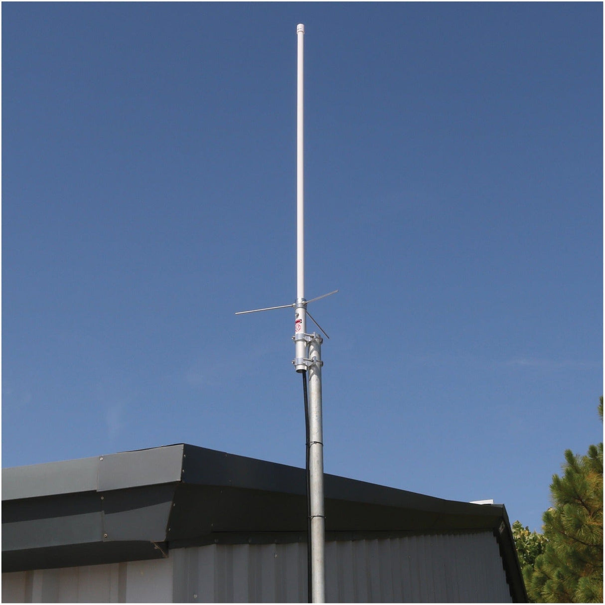 Tram Pre-Tuned 144 MHz–148 MHz VHF/430 MHz–460 MHz UHF Amateur Dual-Band Base Antenna with White Fiberglass, 1477