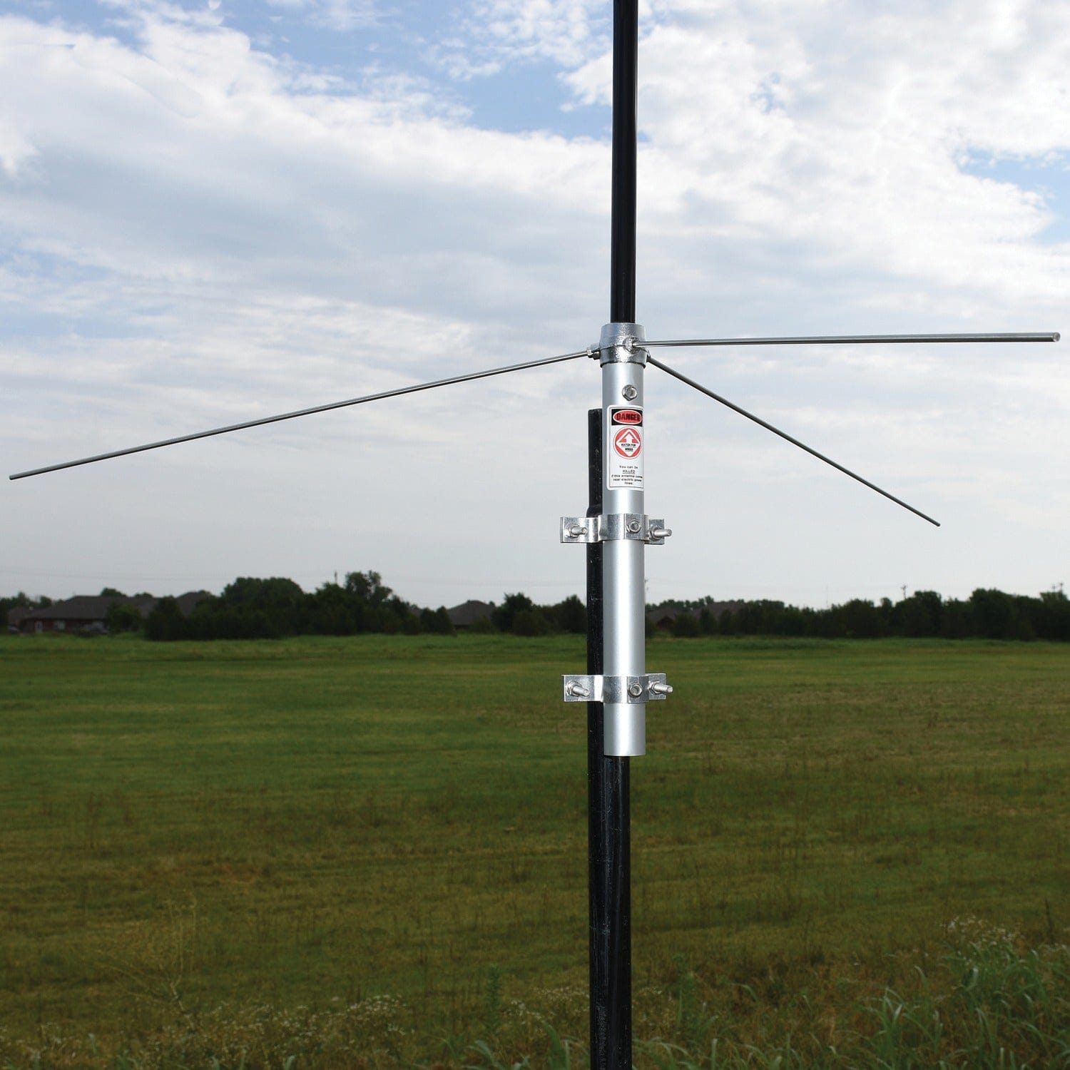 Tram 200-Watt Dual-Band 2-Section Fiberglass Base Antenna with 50-Ohm UHF SO-239 Connector, 8-Ft. 4-In. Tall, Black