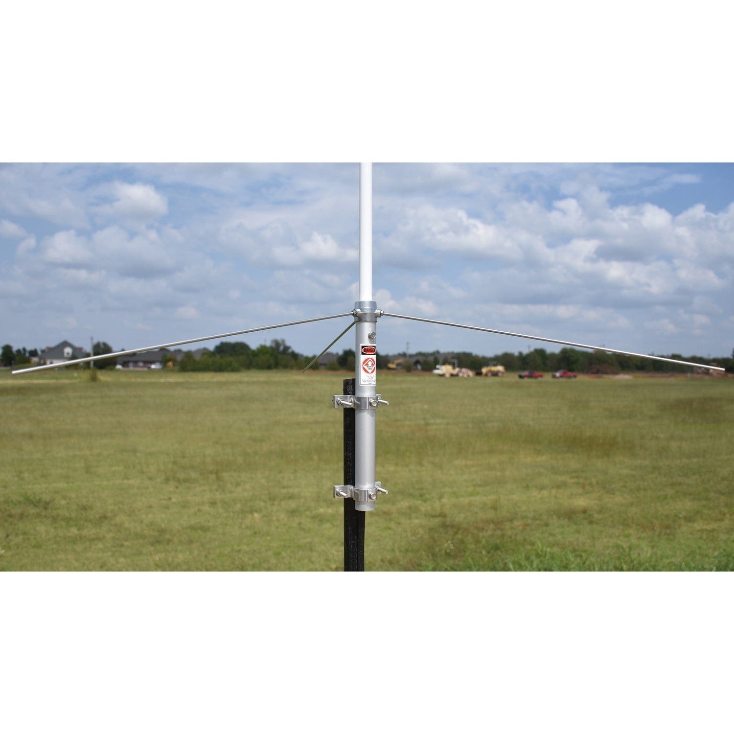 Tram 200-Watt Dual-Band 2-Section Fiberglass Base Antenna with 50-Ohm UHF SO-239 Connector, 8-Ft. 4-In. Tall, Silver