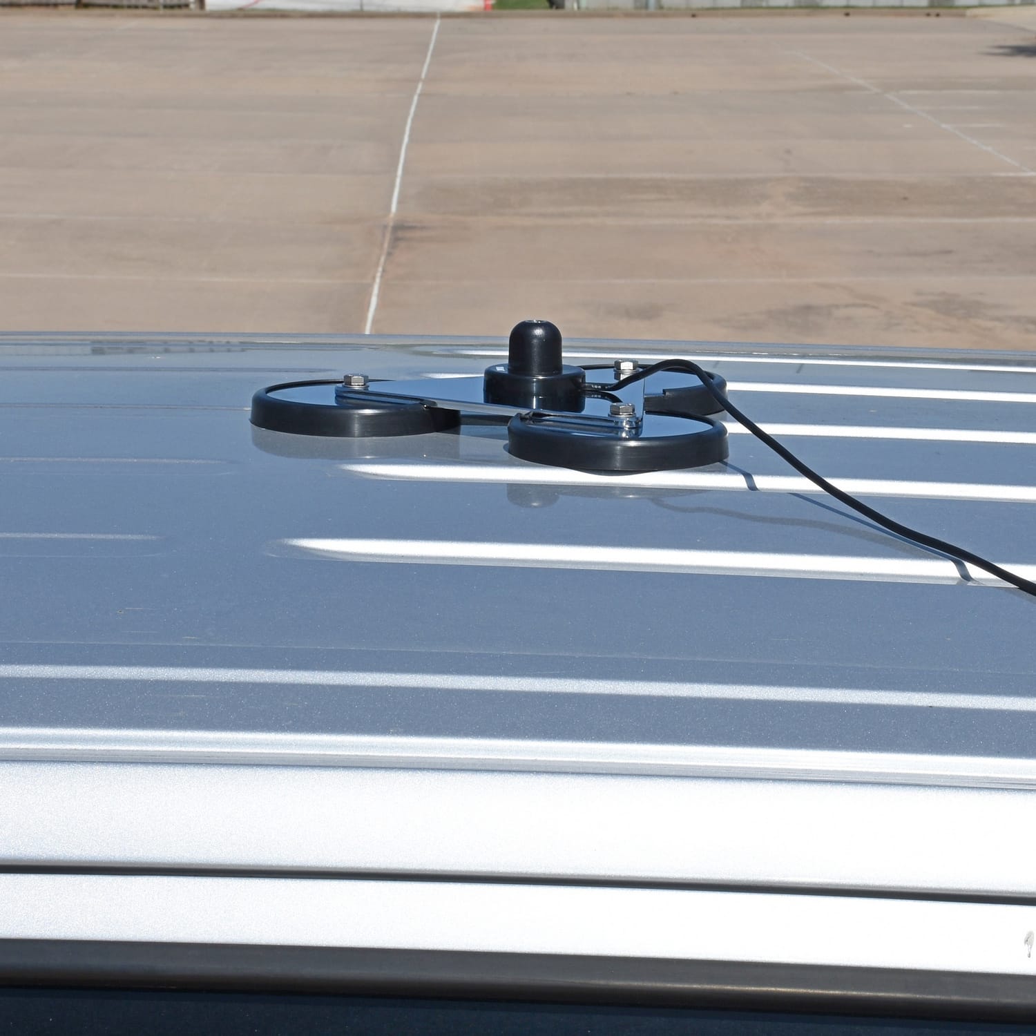 Tram 270 Super-Strong 12-3/4 In. Tri-Magnet CB Antenna Mount with 5-In. Magnets with Rubber Boots, 18-Ft. RG58 Tinned Copper Braid 95% Shield Cable
