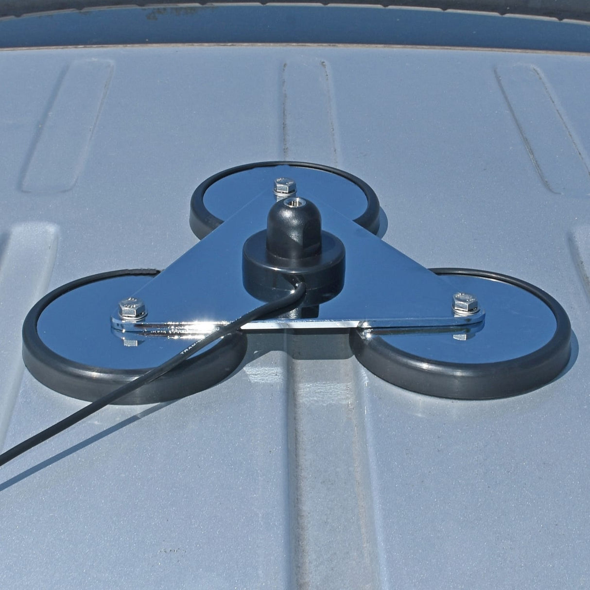 Tram 270 Super-Strong 12-3/4 In. Tri-Magnet CB Antenna Mount with 5-In. Magnets with Rubber Boots, 18-Ft. RG58 Tinned Copper Braid 95% Shield Cable