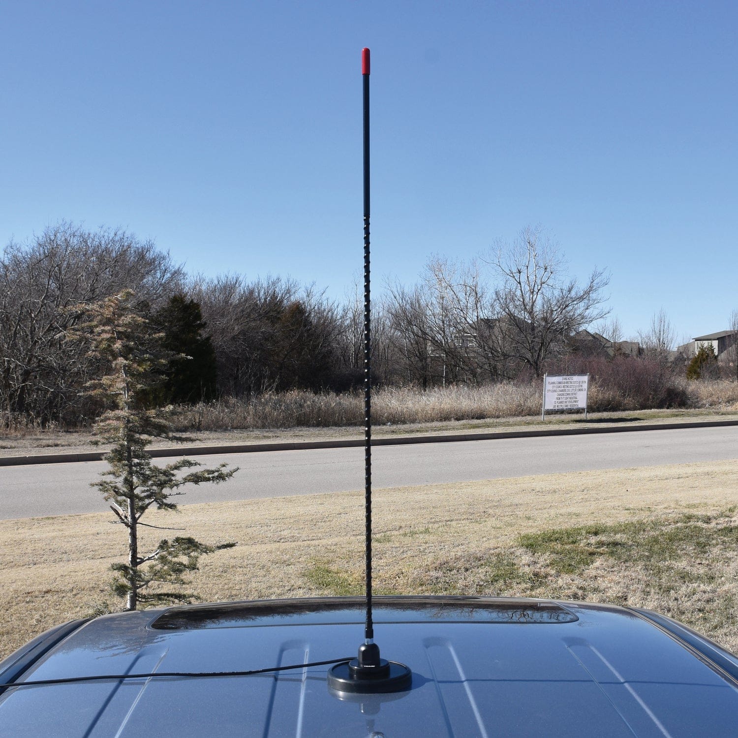 Tram 3-M-B-HC 1500-Watt 26-MHz to 29-MHz 3-Ft. Black Fiberglass Whip CB AM/FM/SSB Magnet-Mount Antenna Kit