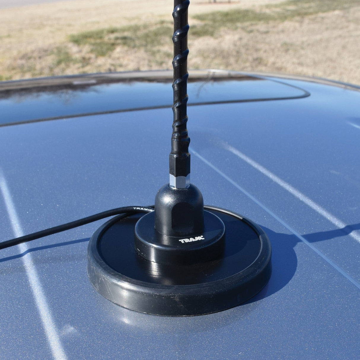 Tram 3-M-B-HC 1500-Watt 26-MHz to 29-MHz 3-Ft. Black Fiberglass Whip CB AM/FM/SSB Magnet-Mount Antenna Kit