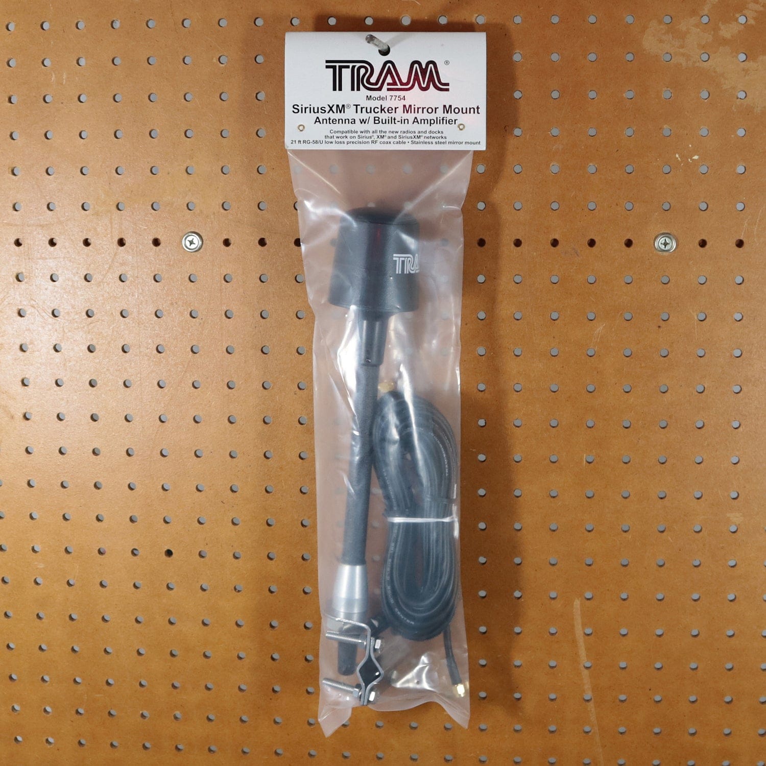 Tram Satellite Radio Mirror-Mount Trucker Antenna with RG58 Coaxial Cable and SMB-Female Connector