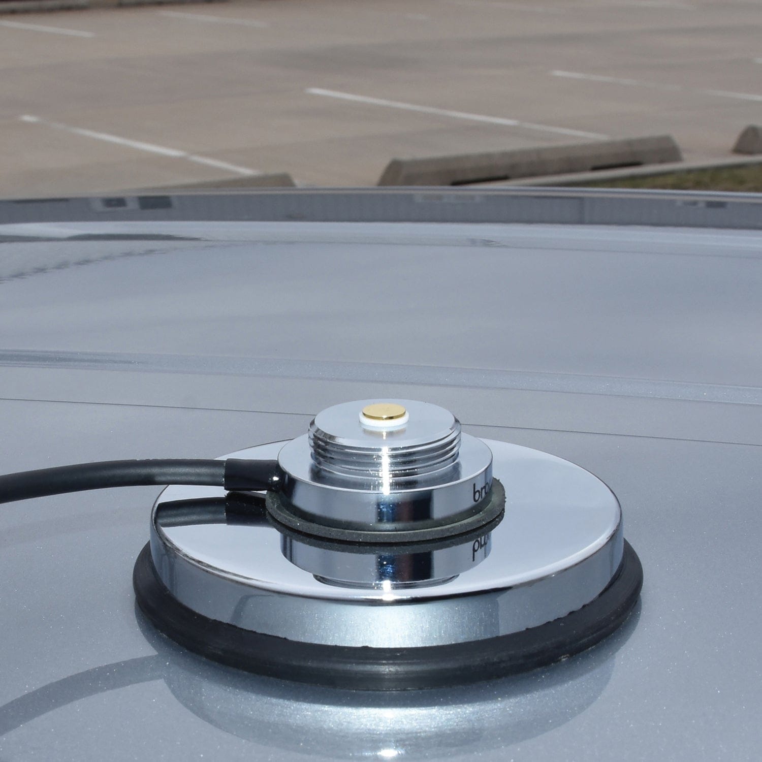 Browning 3-5/8-In. NMO Magnet Mount with Rubber Boot and Preinstalled UHF PL-259 Connector, Chrome