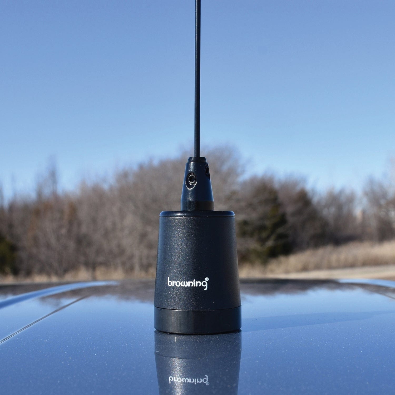 Browning 200-Watt Pretuned Wide-Band 144 MHz to 174 MHz 2.4-dBd-Gain VHF Black Antenna with NMO Mounting, BR-158-B