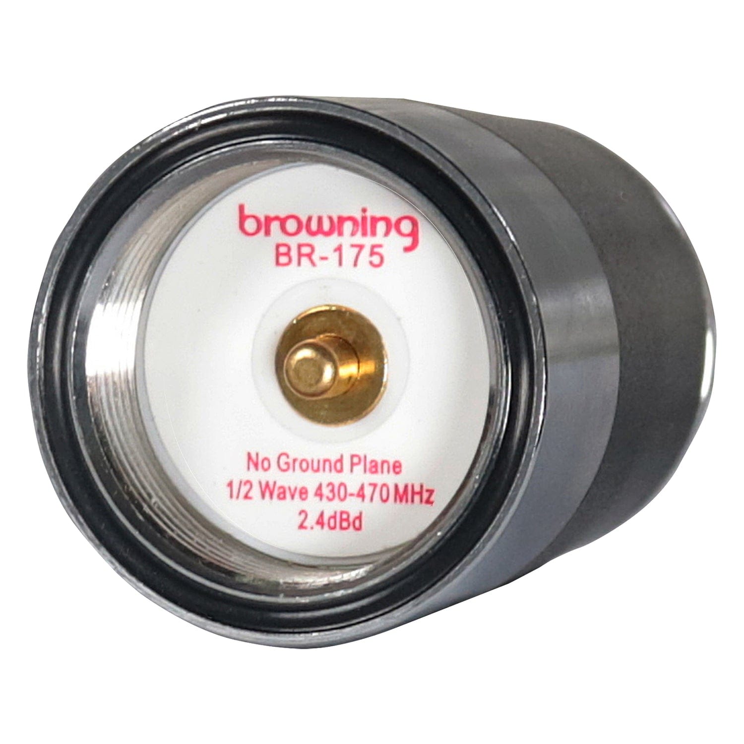 Browning 450 MHz to 490 MHz No Ground Plane UHF 2.4-dBd Gain 13-In. Tall Tunable NMO Antenna, 20-MHz Bandwidth, BR-175