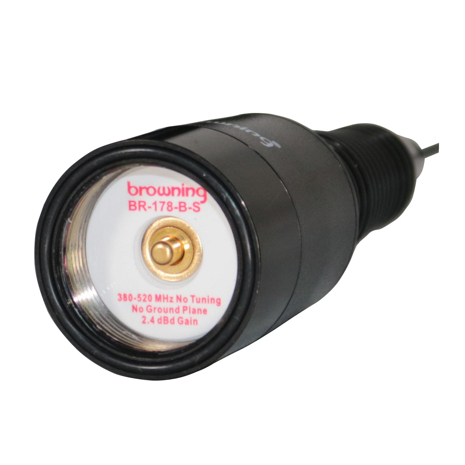 Browning 160-Watt Wide-Band 380 MHz to 520 MHz Antenna with Spring and NMO Mounting, Black