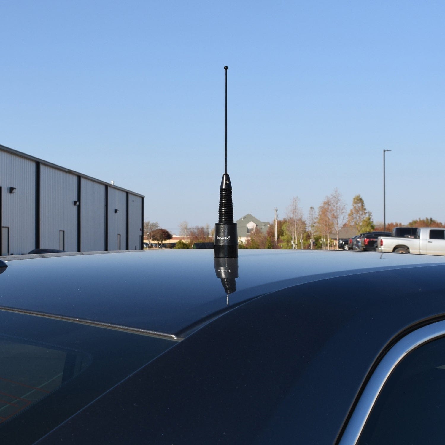 Browning 160-Watt Wide-Band 380 MHz to 520 MHz Antenna with Spring and NMO Mounting, Black