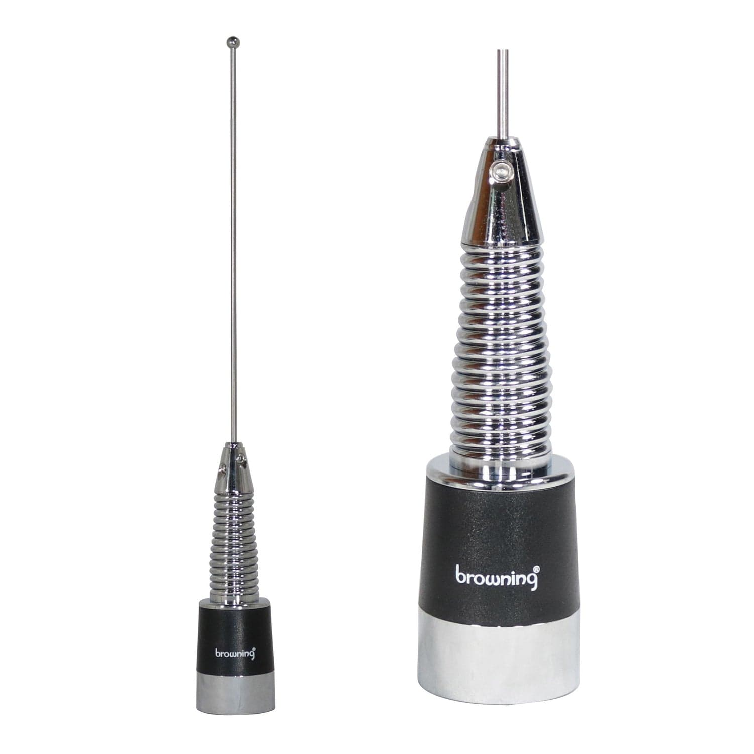 Browning 160-Watt Wide-Band 380 MHz to 520 MHz Antenna with Spring and NMO Mounting, Stainless Steel