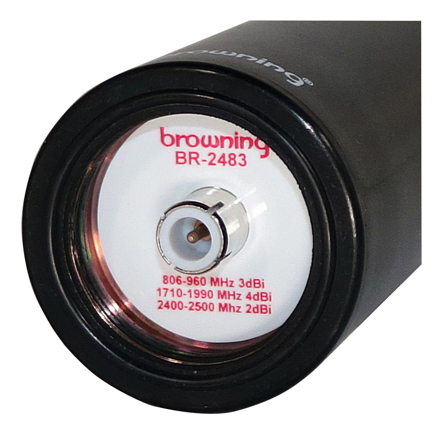 Browning 5G/4G/3G/LTE/Wi-Fi/Cellular 4-dBi Gain 806 MHz to 2500 MHz Tri-Band Antenna Hole-Mount Kit with 17-Ft. Low-Loss Cable and SMA Connector
