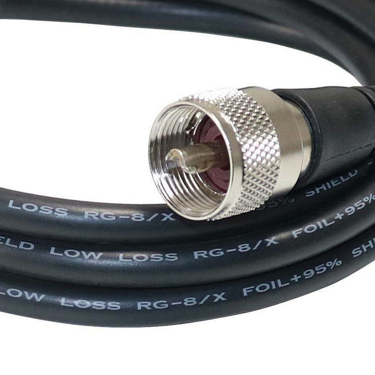Browning RG8X Double Shield Coax Cable with PL-259 to PL-259 Connectors, 6 Ft.
