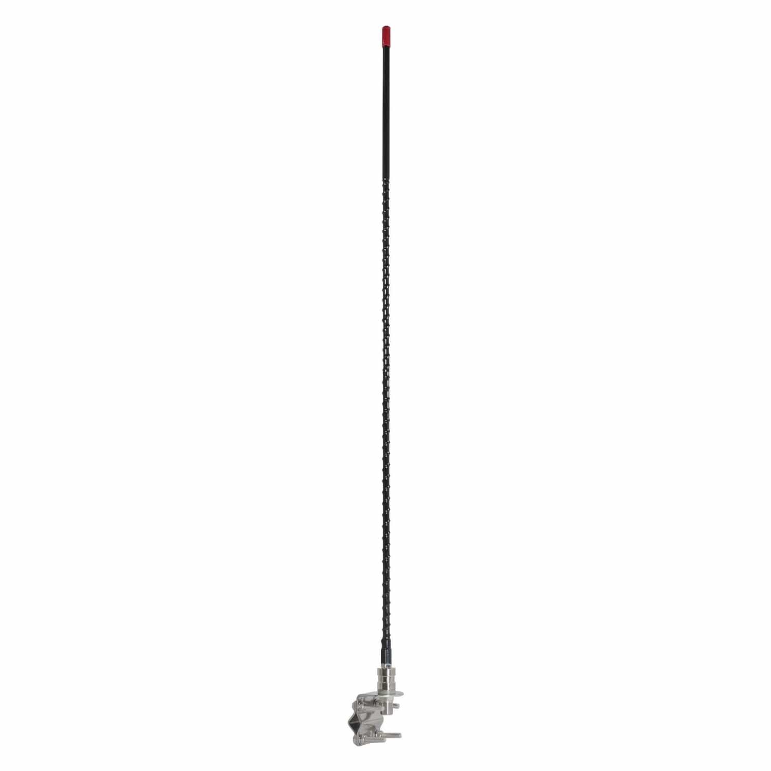 Browning Stainless Steel CB Mirror Mount with 3-Ft. Heavy-Duty Fiberglass CB Antenna, BR-FG-MS