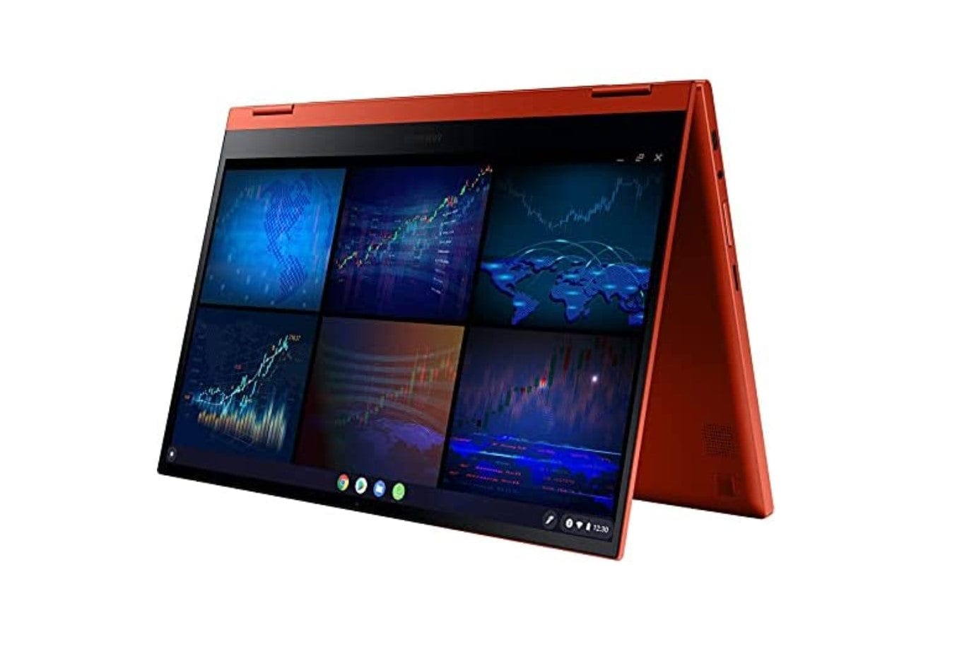 Samsung Chromebook 2 13.3" FHDT i3-10110U 8GB 128GB Chrome, Red - Certified Refurbished