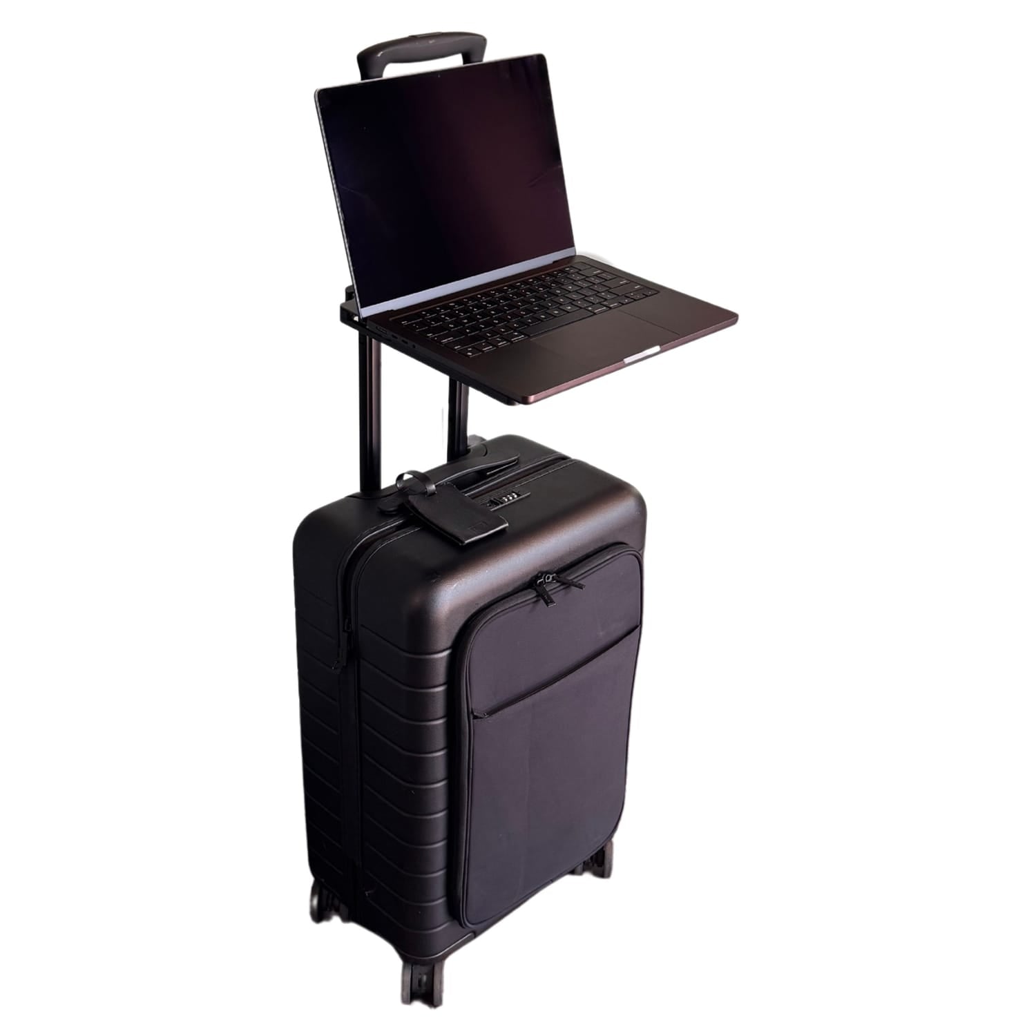 goDesk Attachable Luggage Desk Stand, Gray/Charcoal