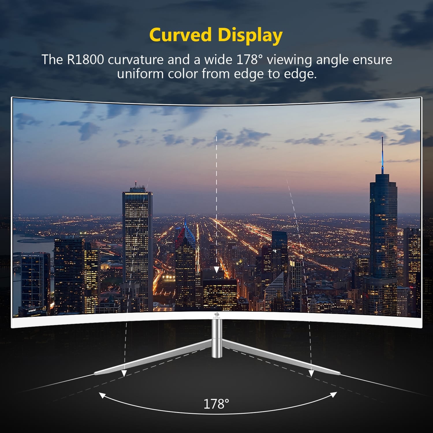 Z-Edge 27-In. 1080p 75-Hz Curved Monitor