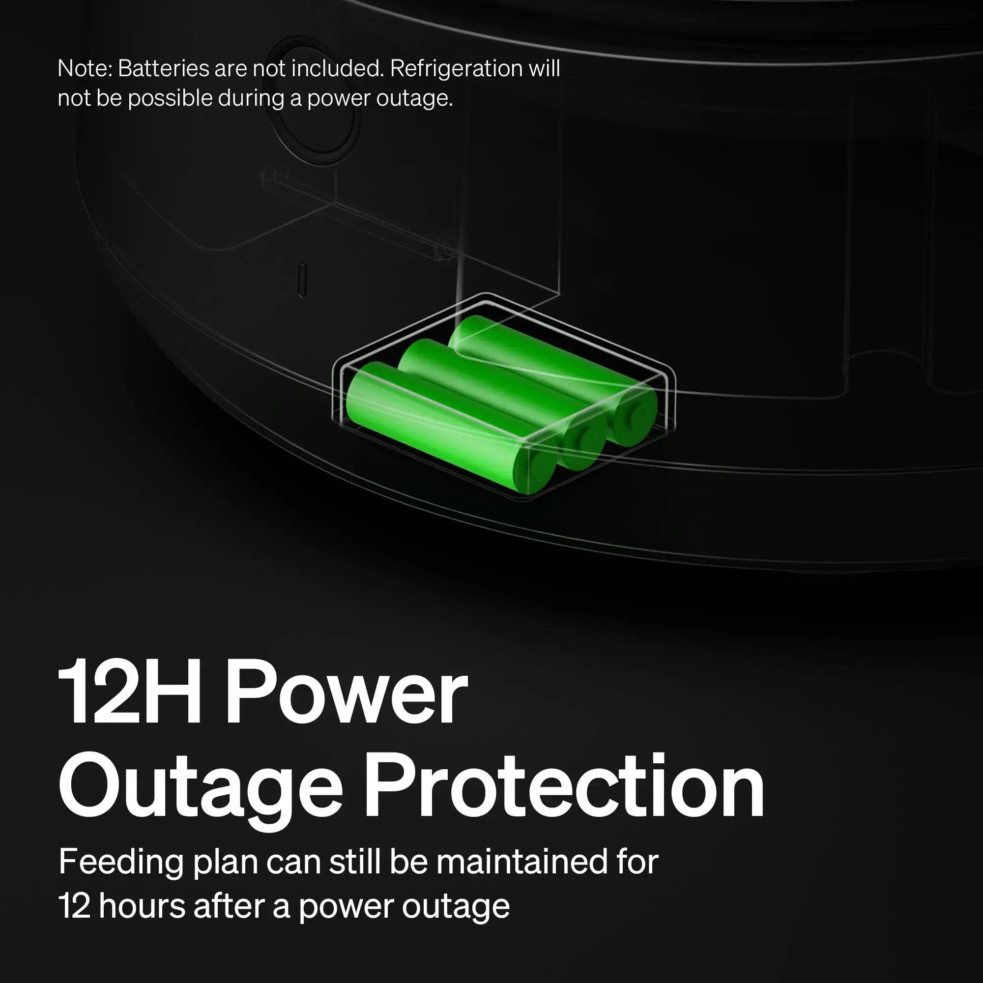 Petlibro Polar App Control Smart Wet Food Pet Feeder, 3 Meals, Anti-Pinch, Black - Certified Refurbished