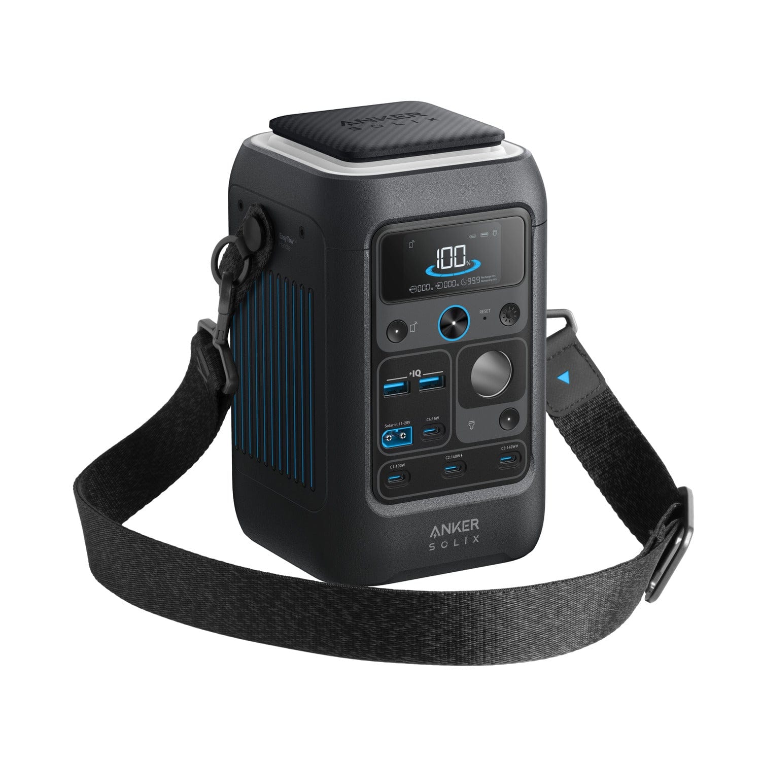 Anker SOLIX C300X (DC Only) Portable 300W Multi-Device Power Station with Strap, 90,000mAh (288Wh)