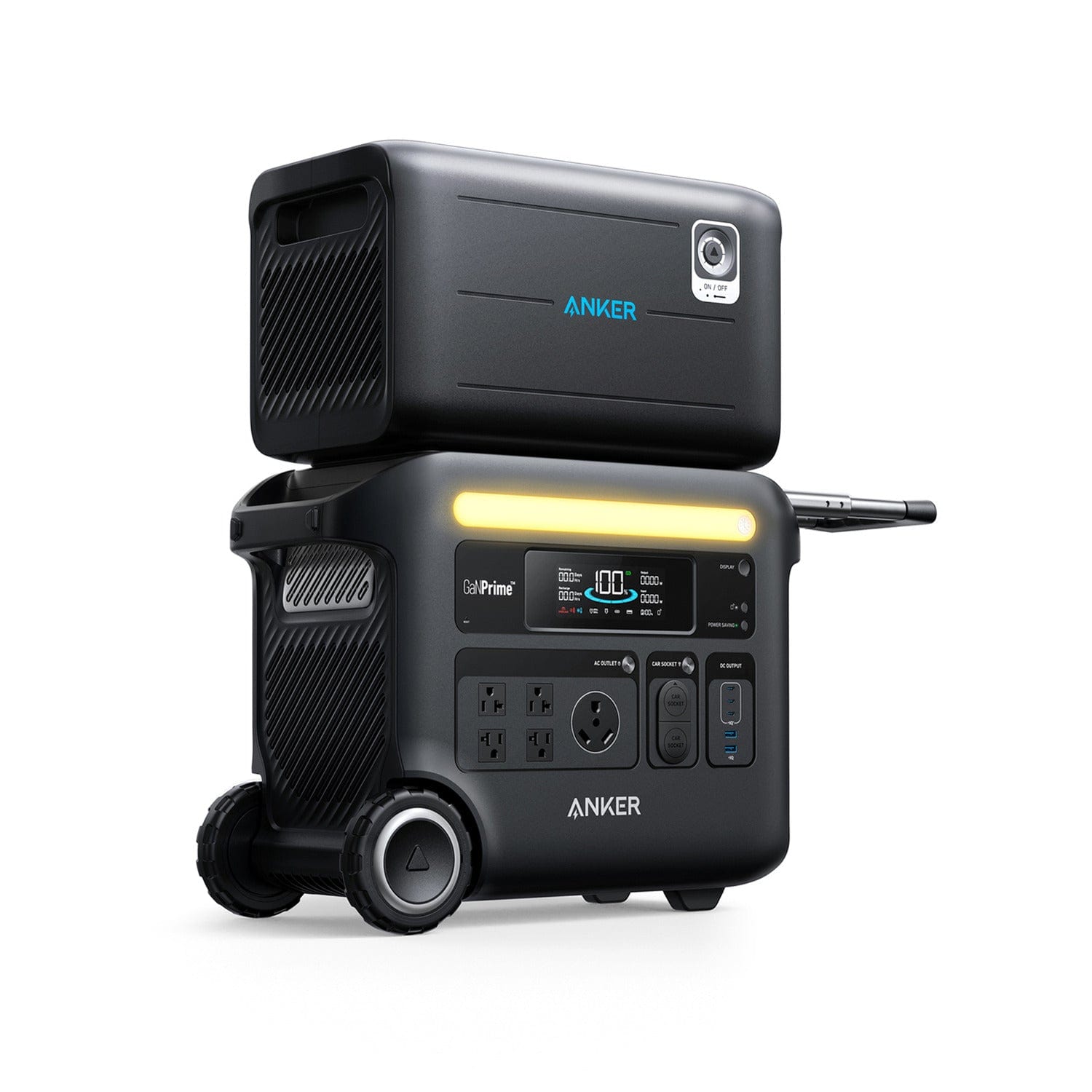 Anker SOLIX F2600 Portable Power Station 2560Wh|2400W Solar Generator, GaNPrime Battery Generator for Home Use, Camping + RVs