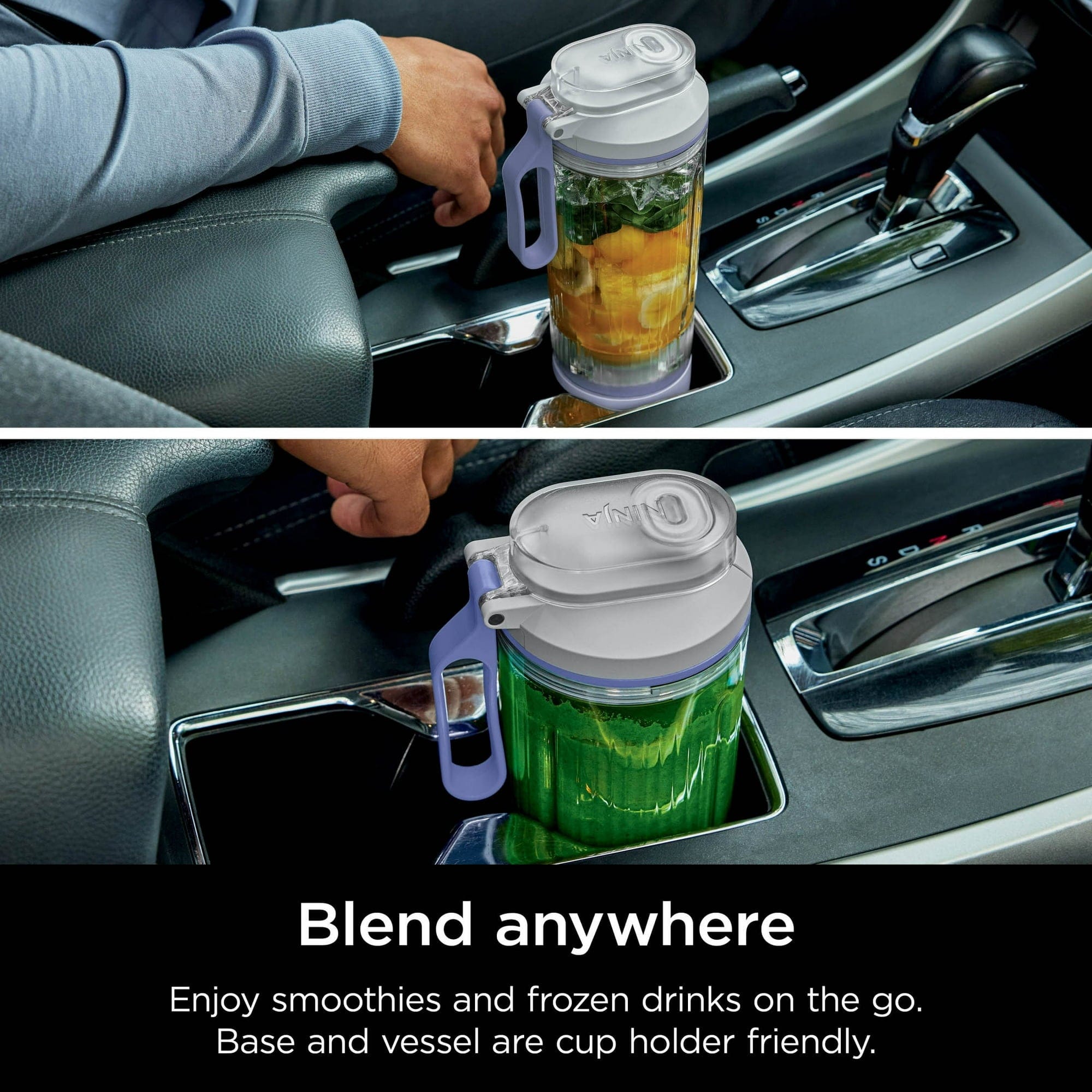 Ninja Blast Max Personal Cordless Blender for Smoothies, Frozen Drinks, Ice Crush, 20 oz. Twist & Go Vessel, Lavender - Certified Refurbished