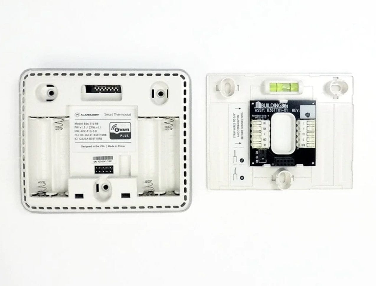 Alarm.com 3-Stage Heat, 2-Stage Cooling, AA Battery Programmable Smart Thermostat, White