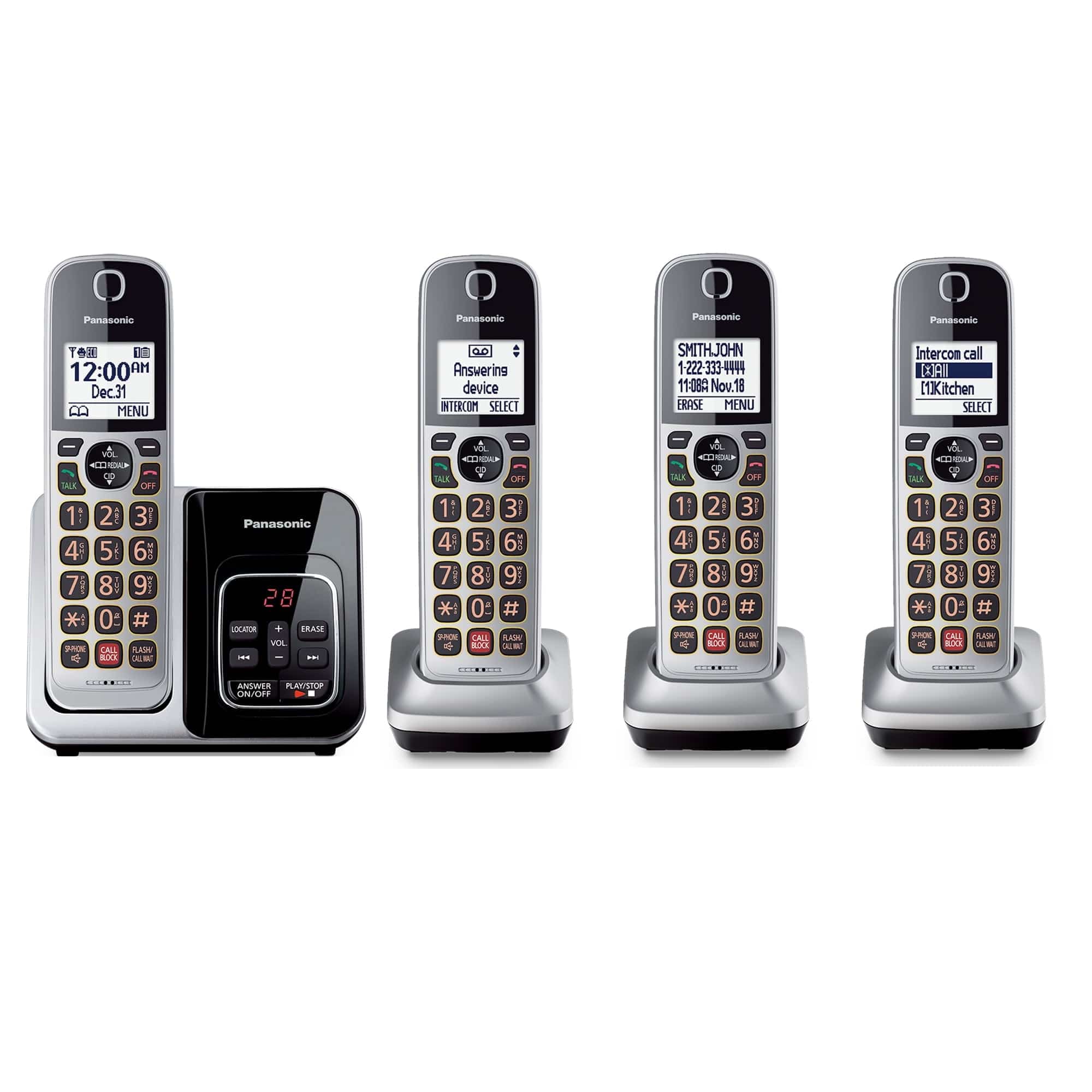 Panasonic Cordless Phone with Advanced Call Block - Certified Refurbished