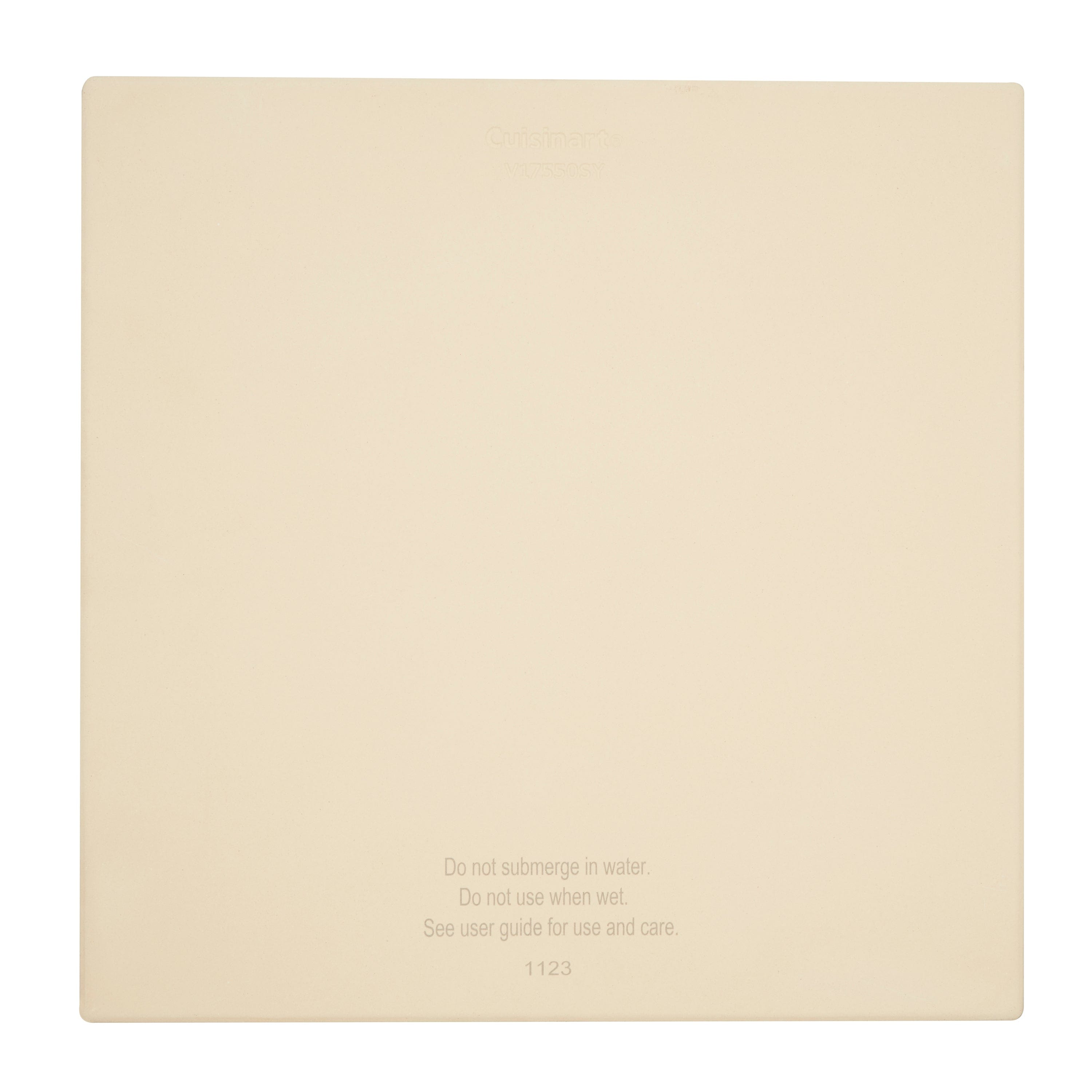 Cuisinart 15" Square Pizza Stone, Stone & Tan