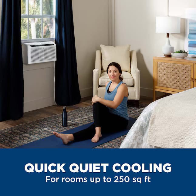GE 6400 BTU Small Room Window Air Conditioner, Remote Included, 115-Volt, Energy Star Certified - Certified Refurbished