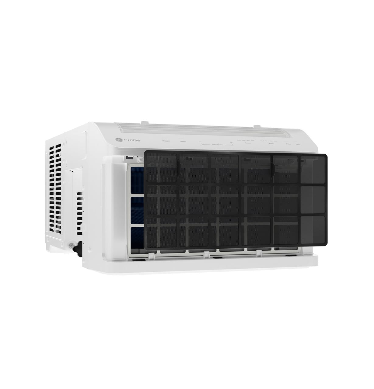 GE Profile ClearView 6100 BTU Window Air Conditioner Unit, U-Shaped Adjustable Depth, Up to 250 sq ft., White - Certified Refurbished