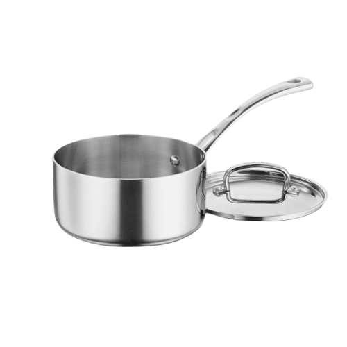 Cuisinart 2 Quart Saucepan with Cover, Silver