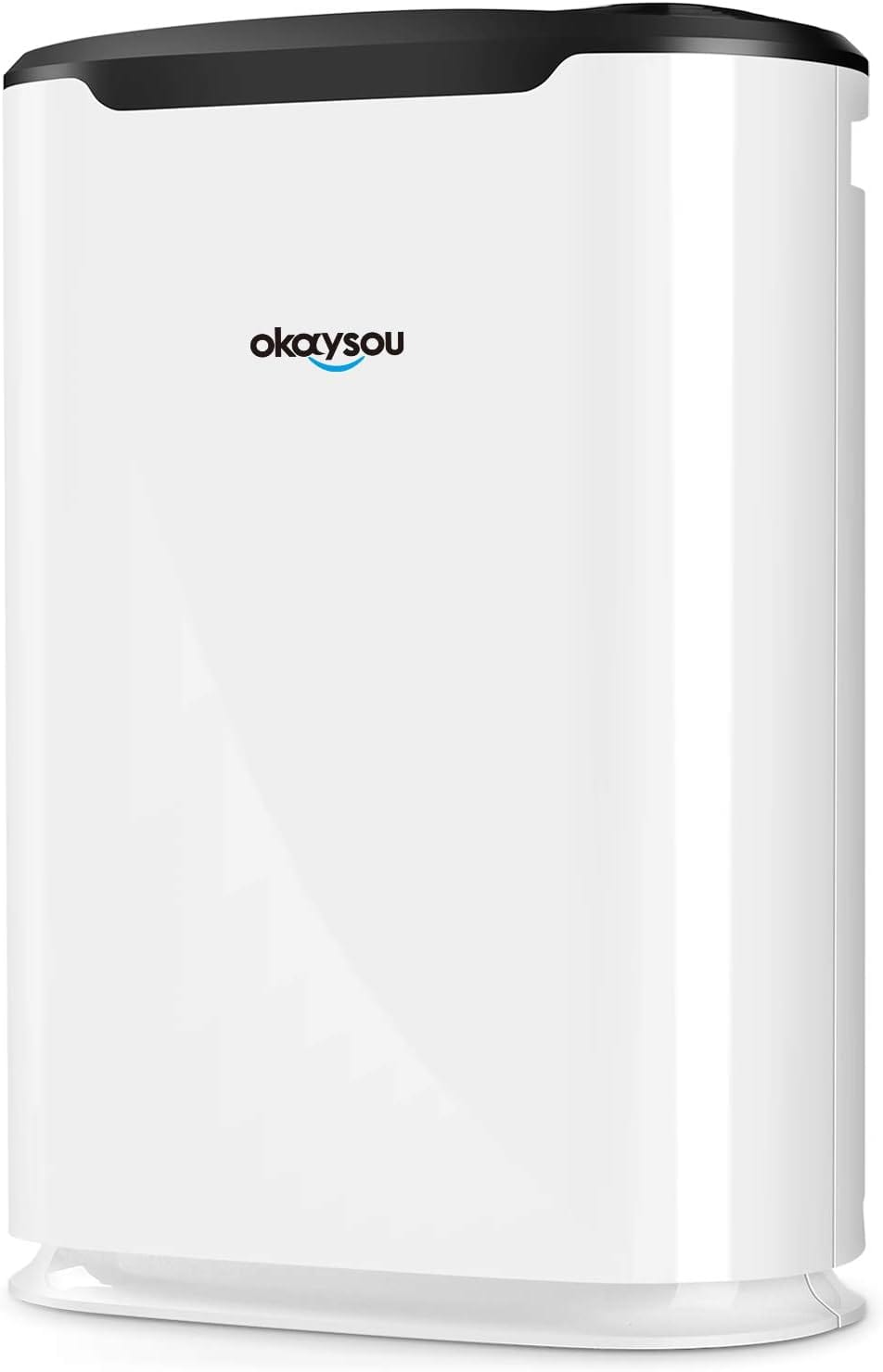Okaysou AirMax8L 5-in-1 True HEPA Double Filtration System Large Room Air Purifier, White