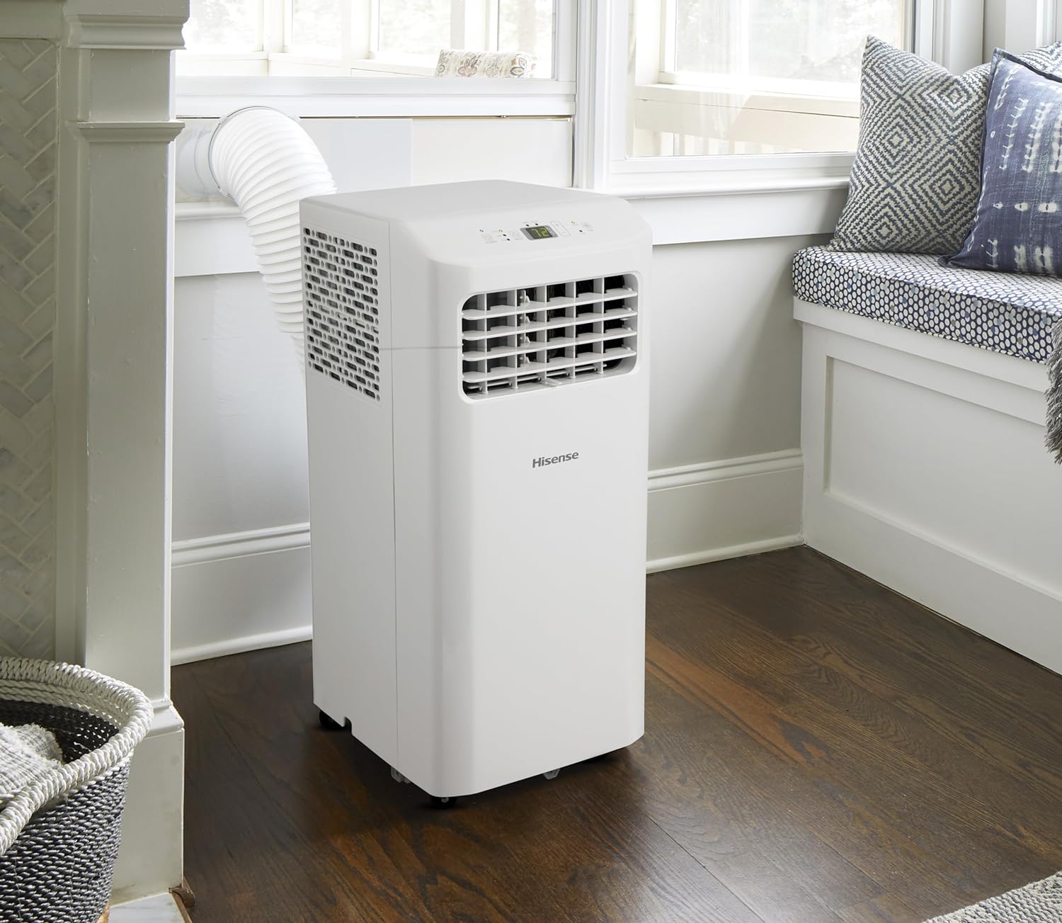 Hisense 150 sq.ft 5,000 BTU SACC / 7,000 BTU ASHRAE Cooling, Fan, Dehumidifier Portable Air Conditioner - Certified Refurbished